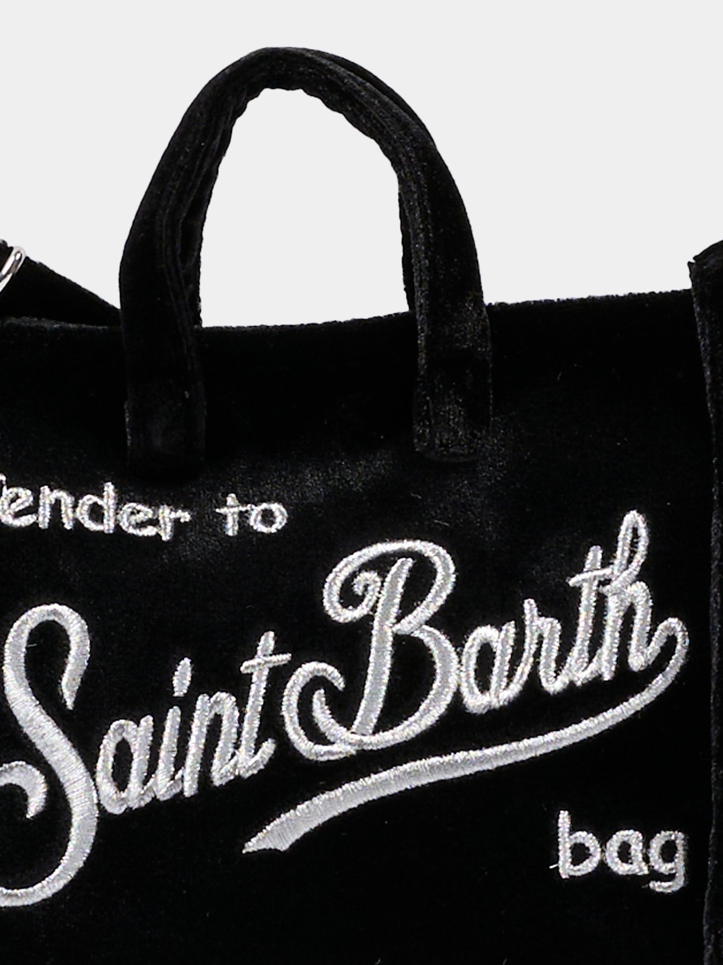 Borsa porta cellulare nera per bambina con logo,Mc2 Saint Barth,PHONE008 - 00207I