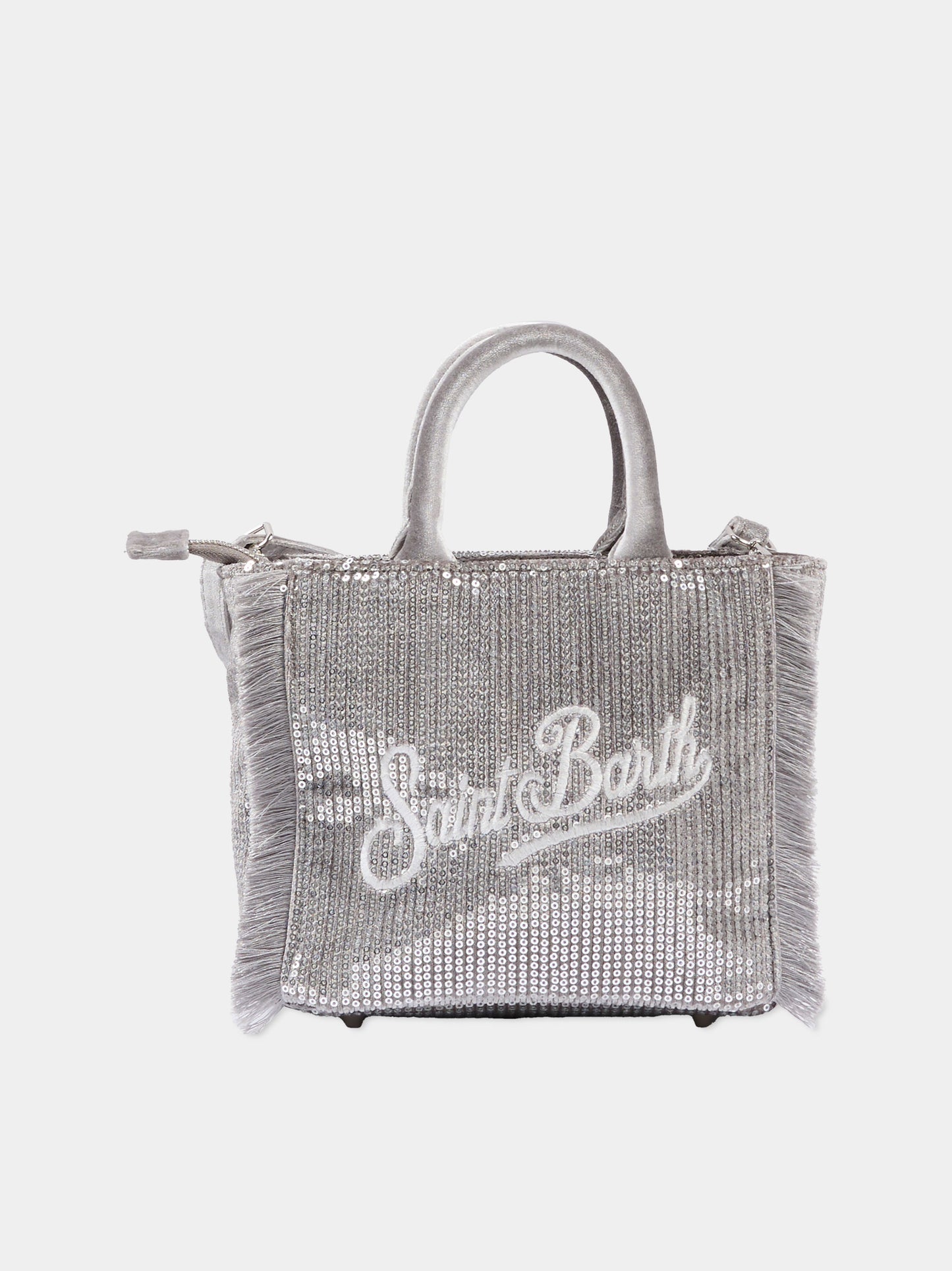 Borsa Vanity Mini argento per bambina con logo,Mc2 Saint Barth,VAMI027 - 01398I