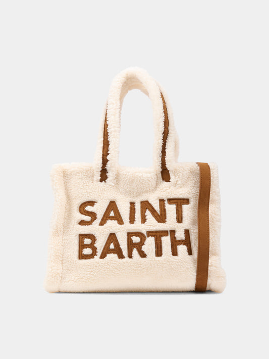 Borsa Colette avorio per bambina con logo,Mc2 Saint Barth,COL0032 - 01477I