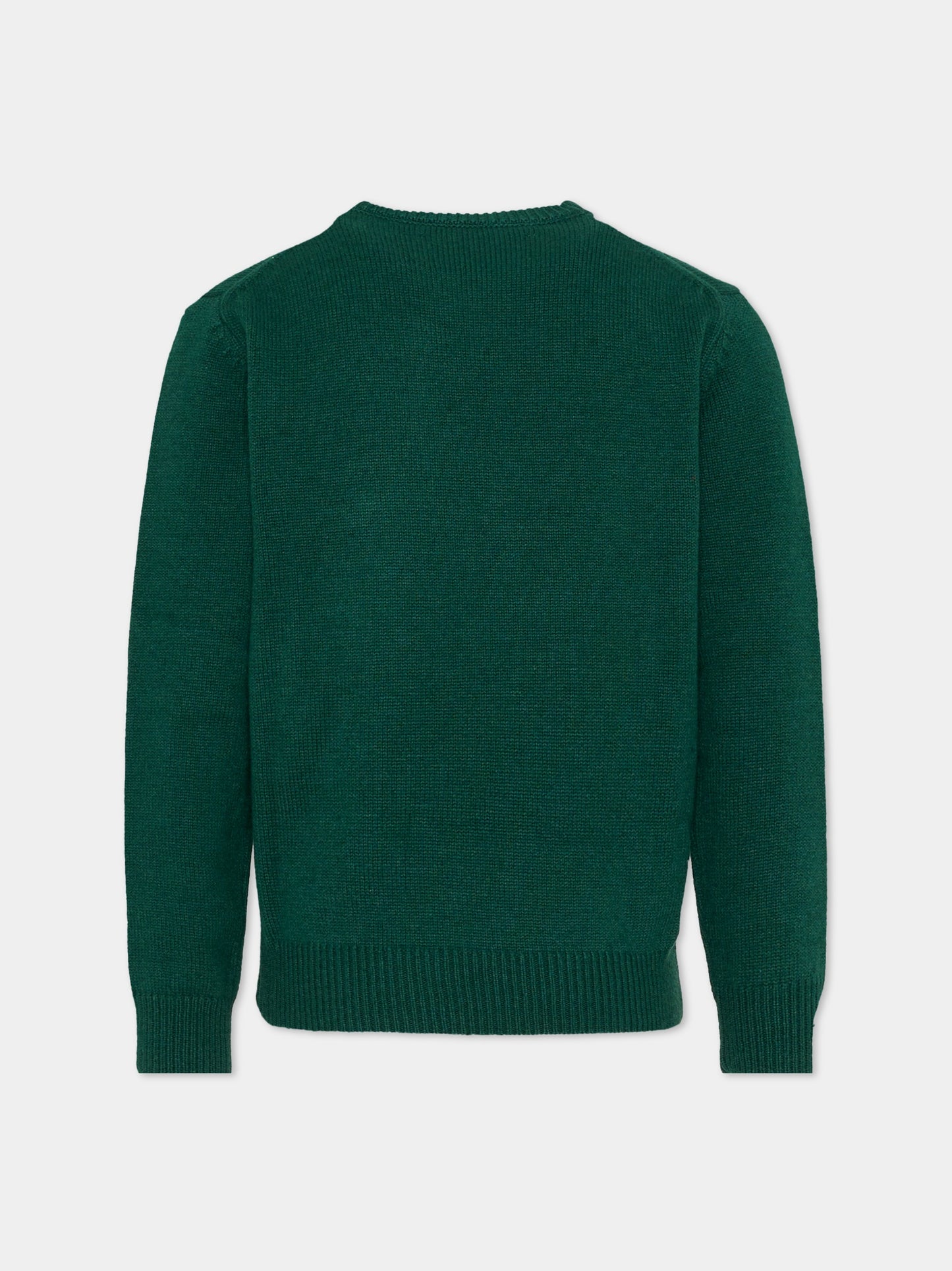 Maglione verde per bambino con treno,Mc2 Saint Barth,DOU0001 - 00349I
