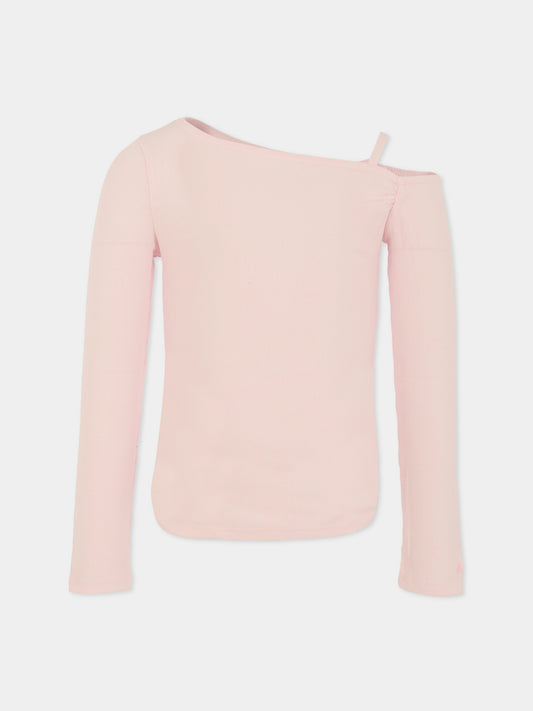 T-shirt rosa per bambina con logo,Abercrombie & Fitch,AF43AG41 43AG41 ADM