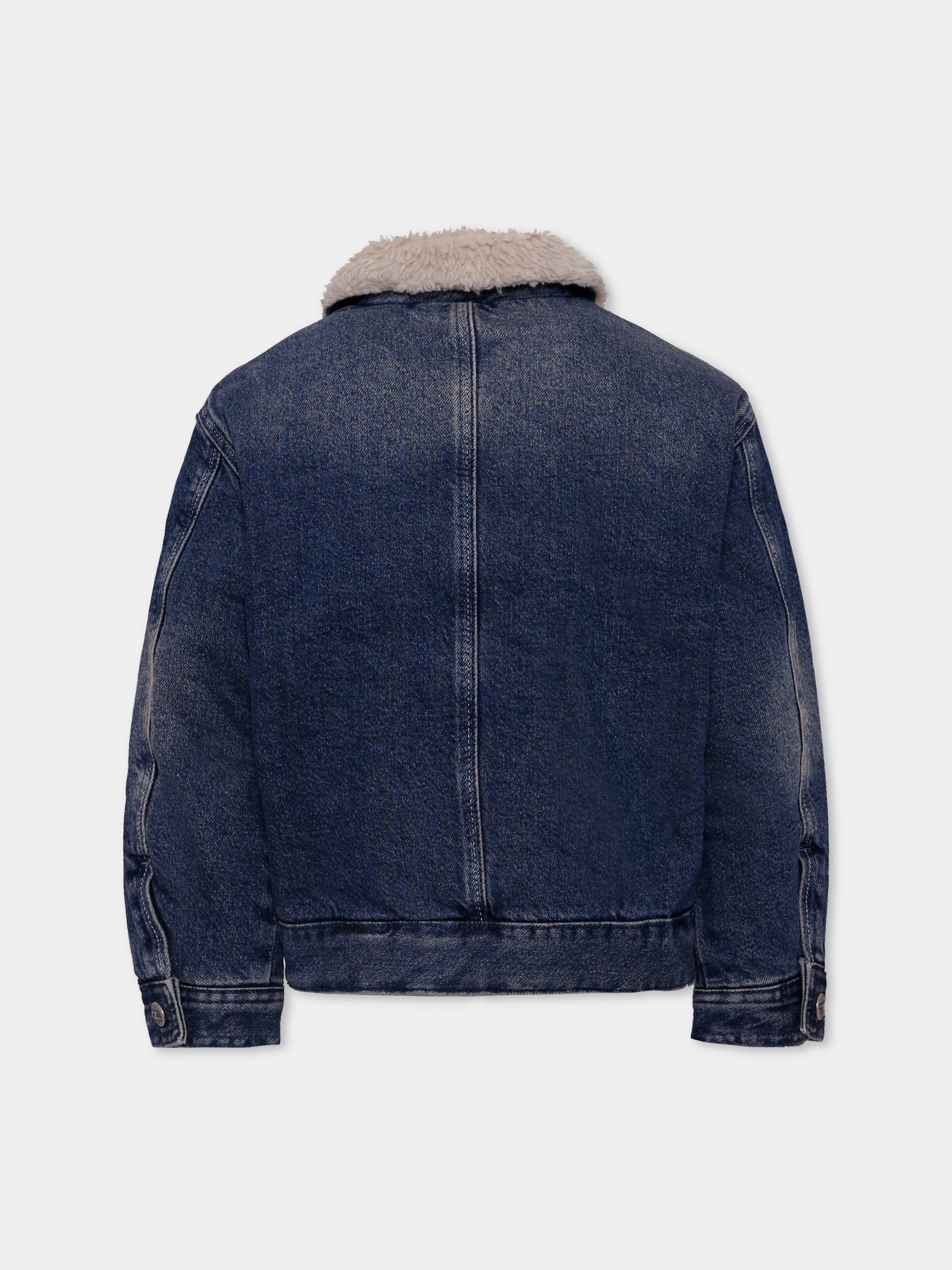 Giubbotto di jeans denim per bambino con logo,Diesel,J02506-KXBQC-K01