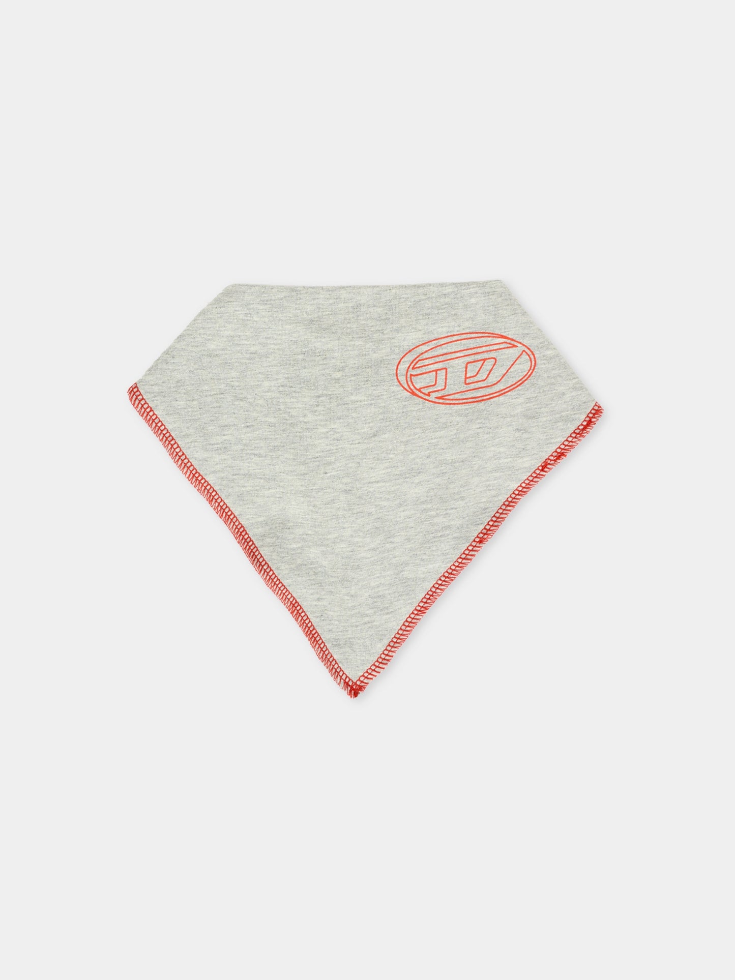 Set body grigio per neonato con logo,Diesel,N00085-KYAVU-K963