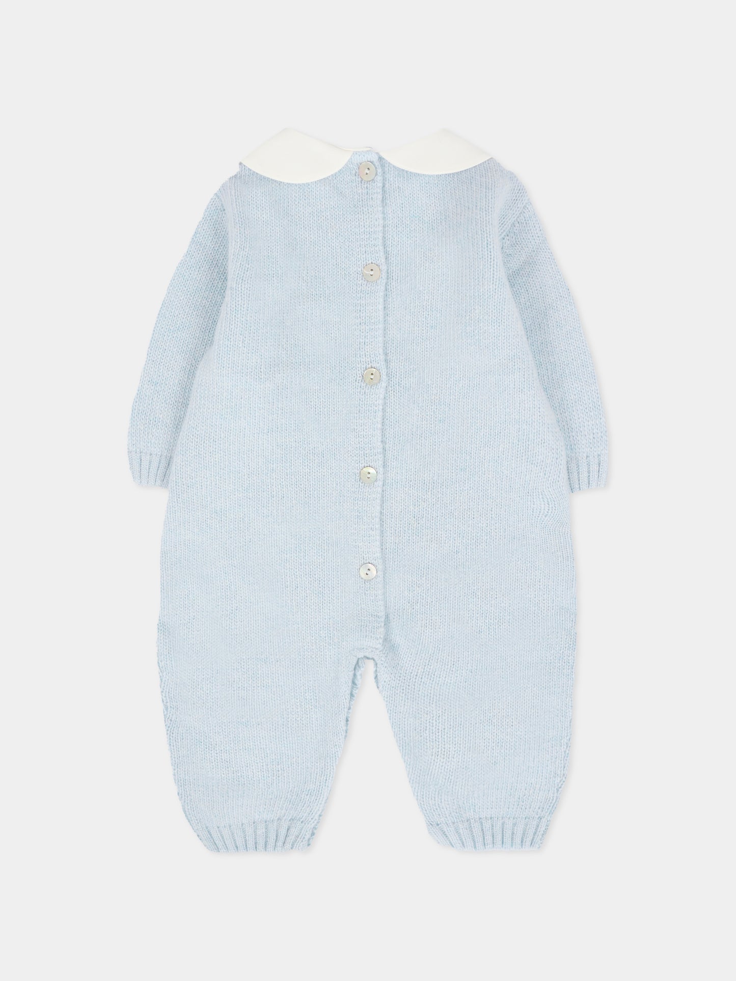 Tutina celeste per neonato con trecce,J.o. Milano,561A2 CIELO