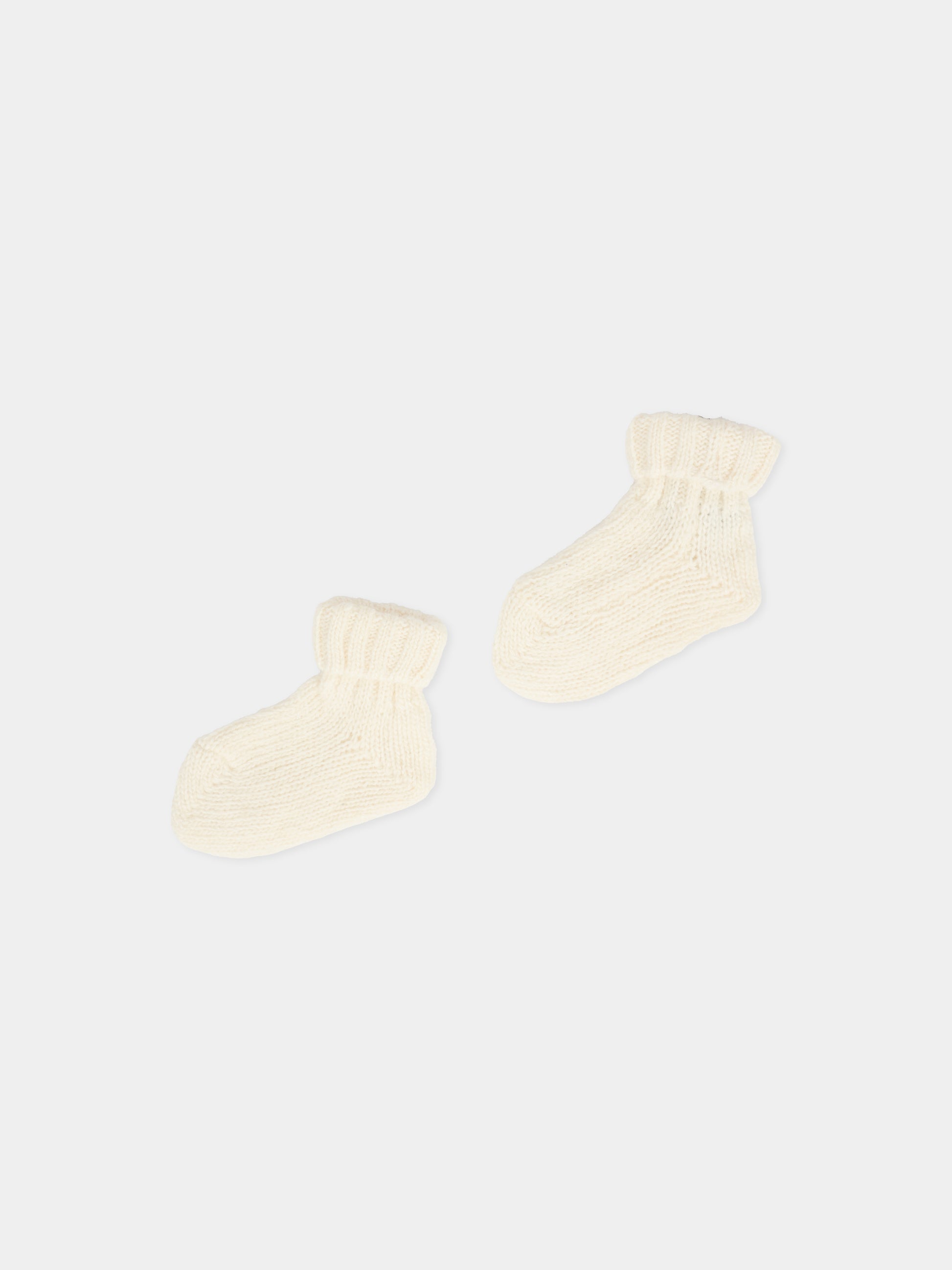 Calzini avorio per neonati,J.o. Milano,569Z2 PANNA