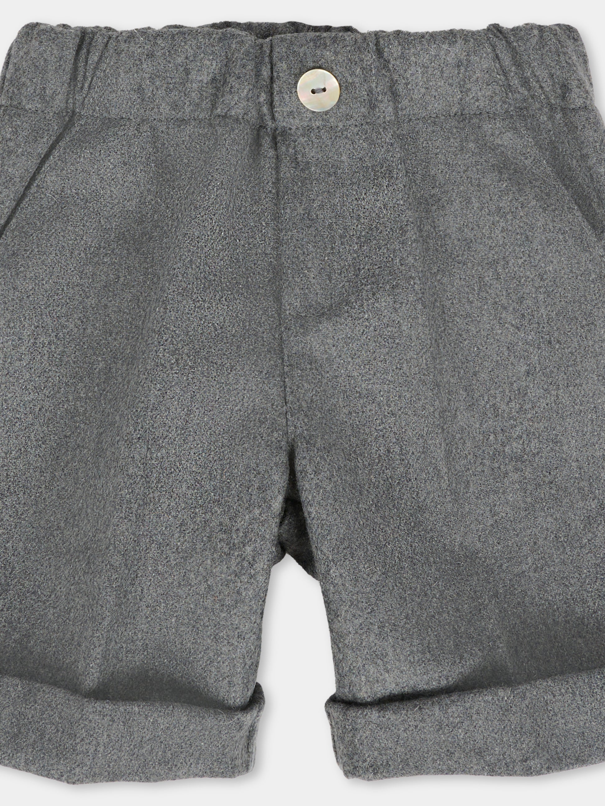 Shorts grigi per neonato,J.o. Milano,564Z1 GRIGIO