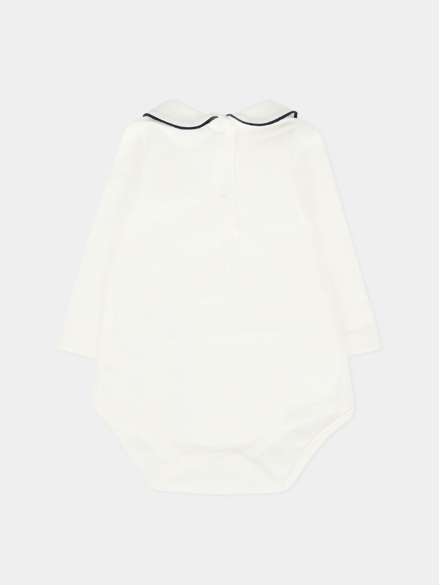 Body bianco per neonato,J.o. Milano,561Z1 PANNA/BLU