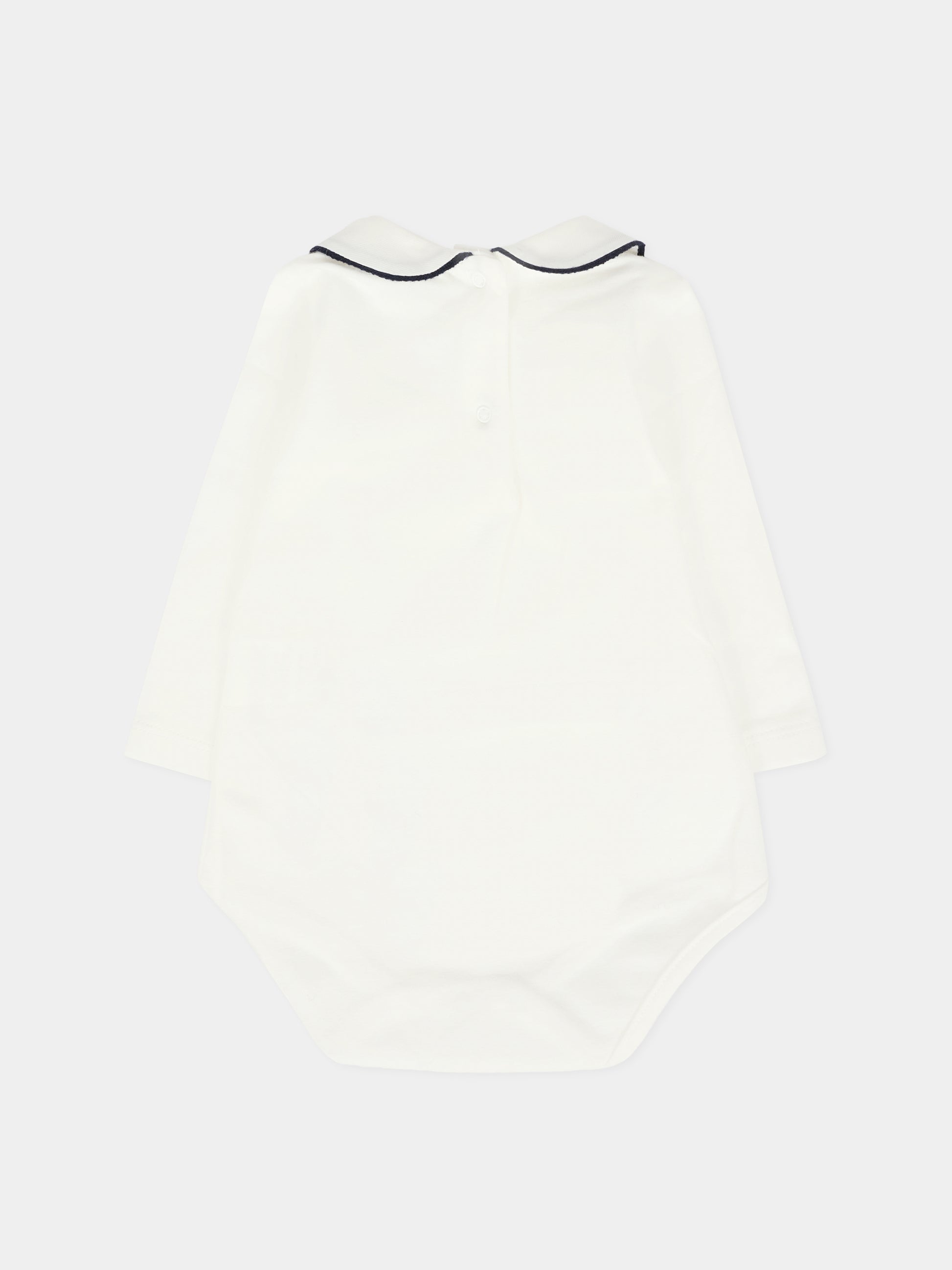 Body bianco per neonato,J.o. Milano,561Z1 PANNA/BLU