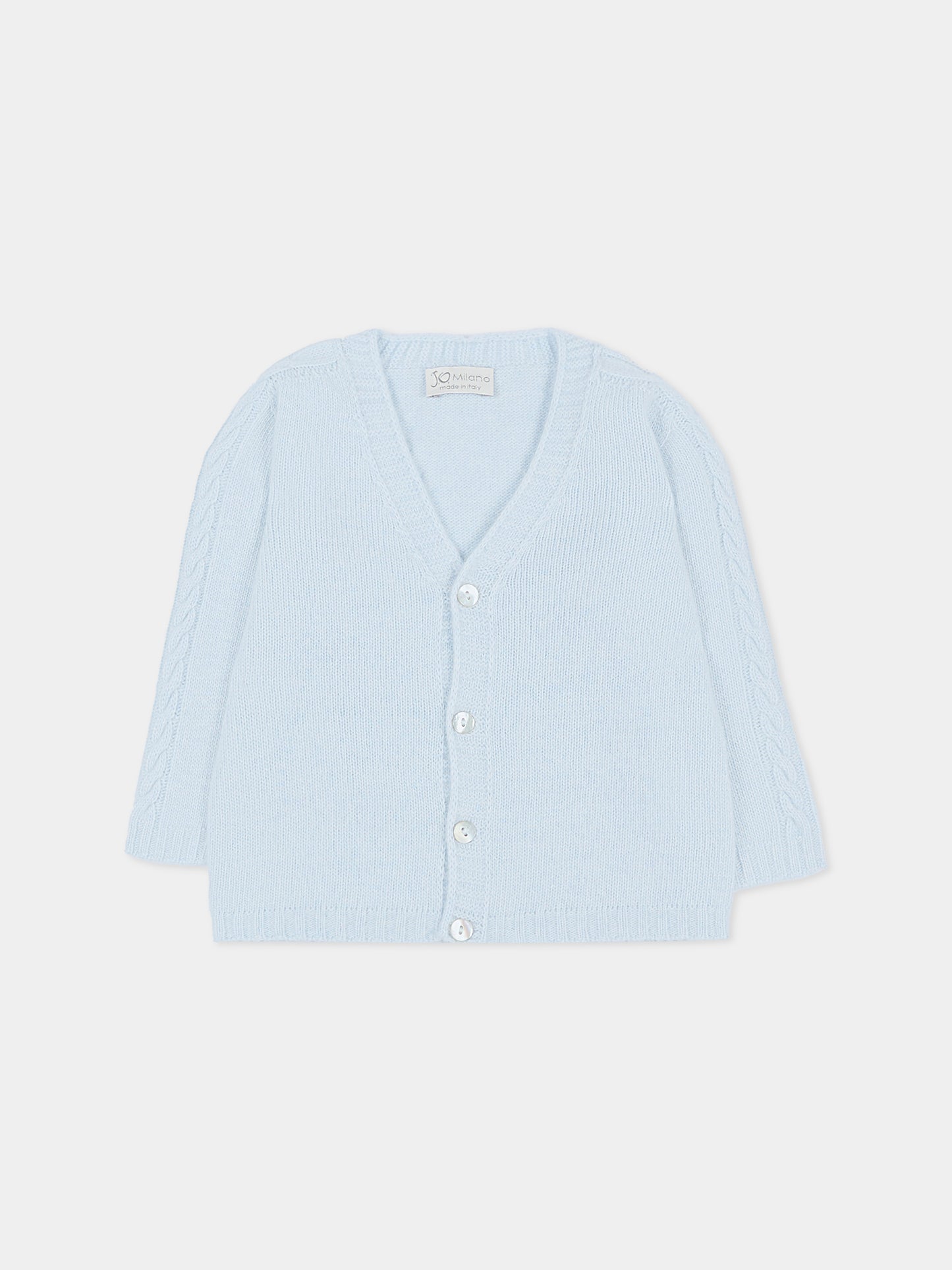 Cardigan celeste per neonato,J.o. Milano,563Z4 CIELO