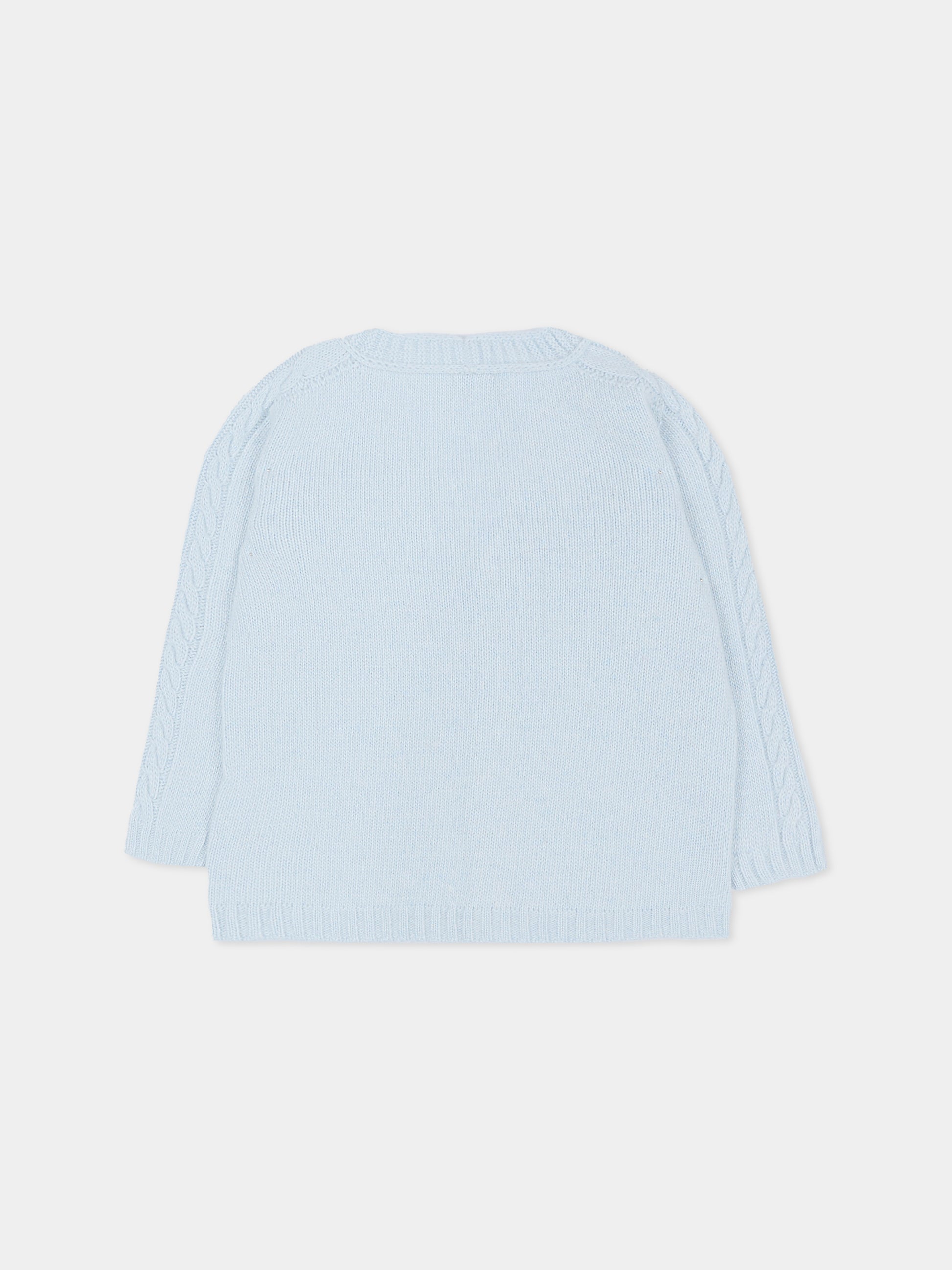 Cardigan celeste per neonato,J.o. Milano,563Z4 CIELO