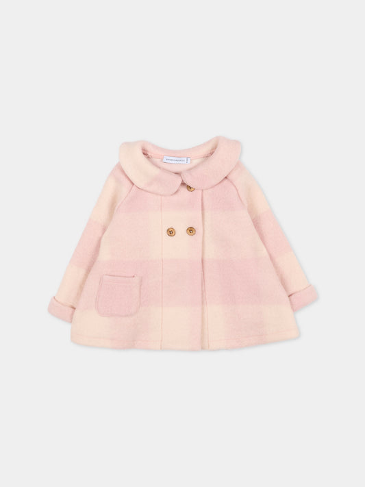 Cappotto rosa per neonata,Bamboom,1039 VINTAGE PINK