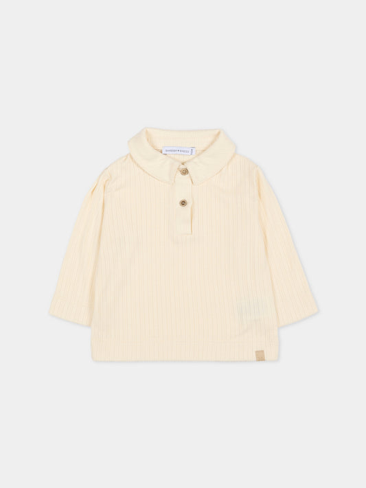 Polo avorio per neonati,Bamboom,1046 WARM WHITE