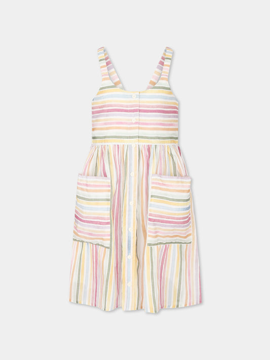 Vestito multicolor per bambina,Stella Mccartney Kids,TU1B72 Z1599 999MC