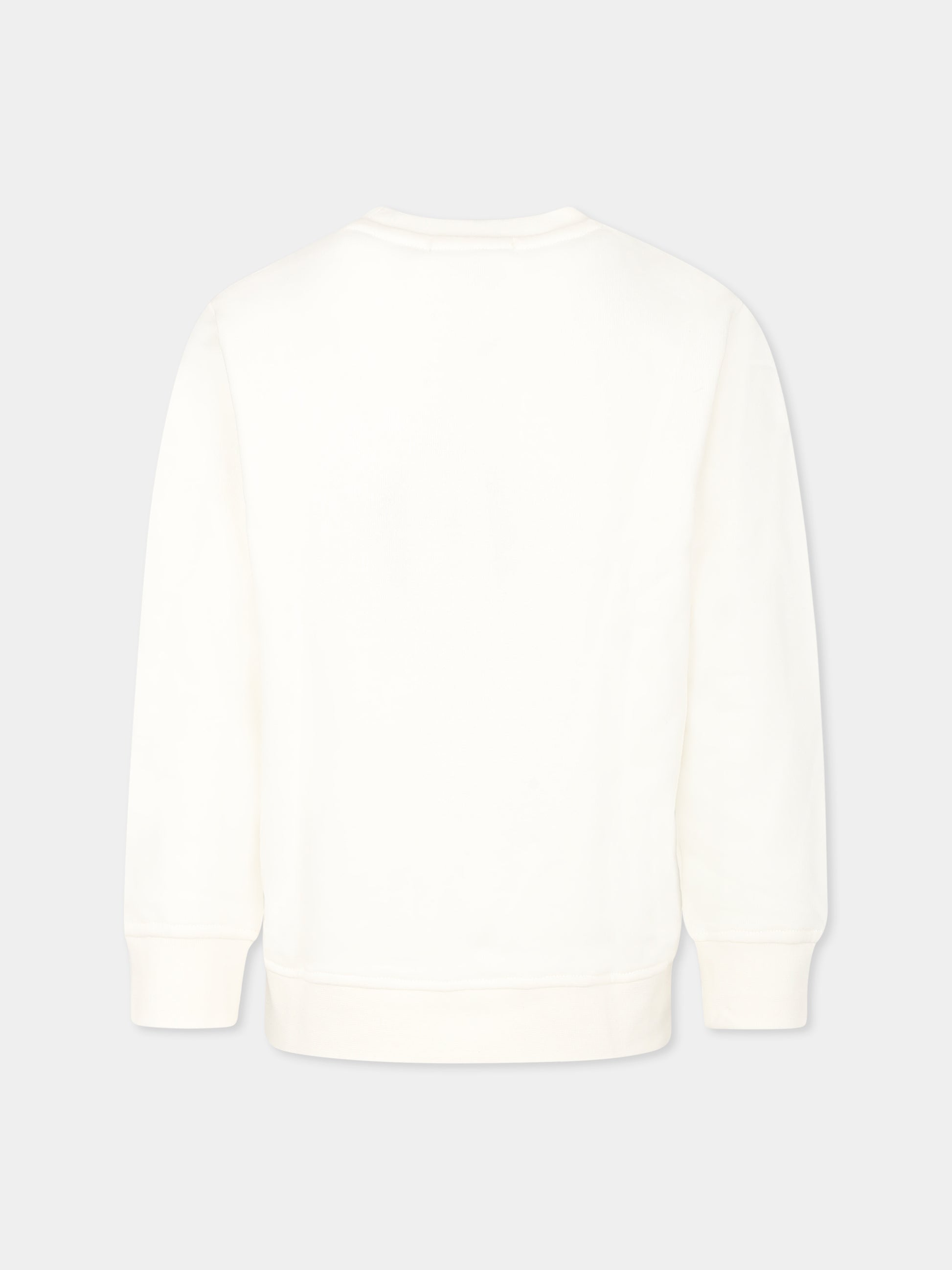 Felpa bianca per bambina con arcobaleno,Stella Mccartney Kids,TU4B90 Z0499 101