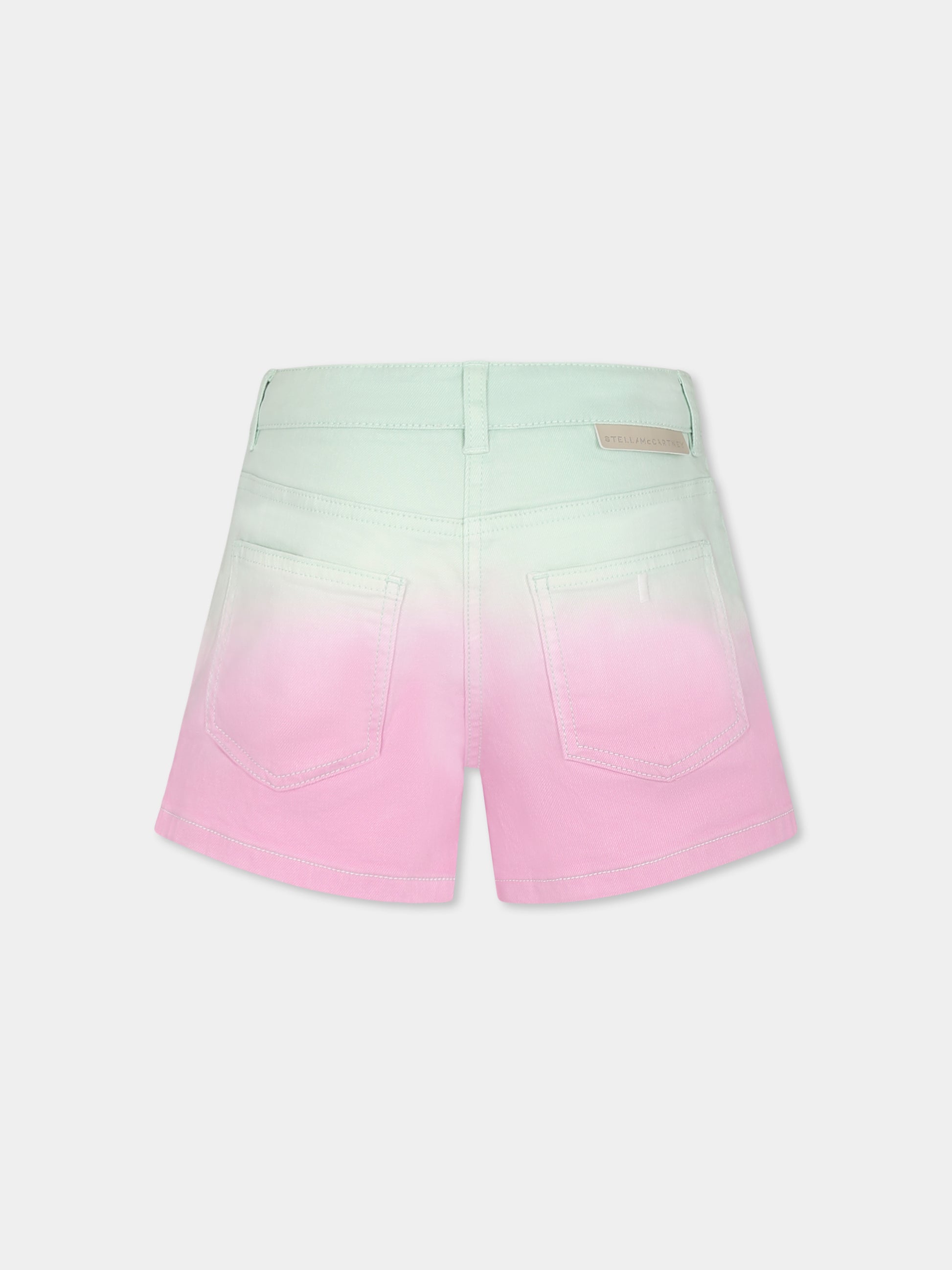 Shorts multicolor per bambina con logo,Stella Mccartney Kids,TU6E29 Z0156 999