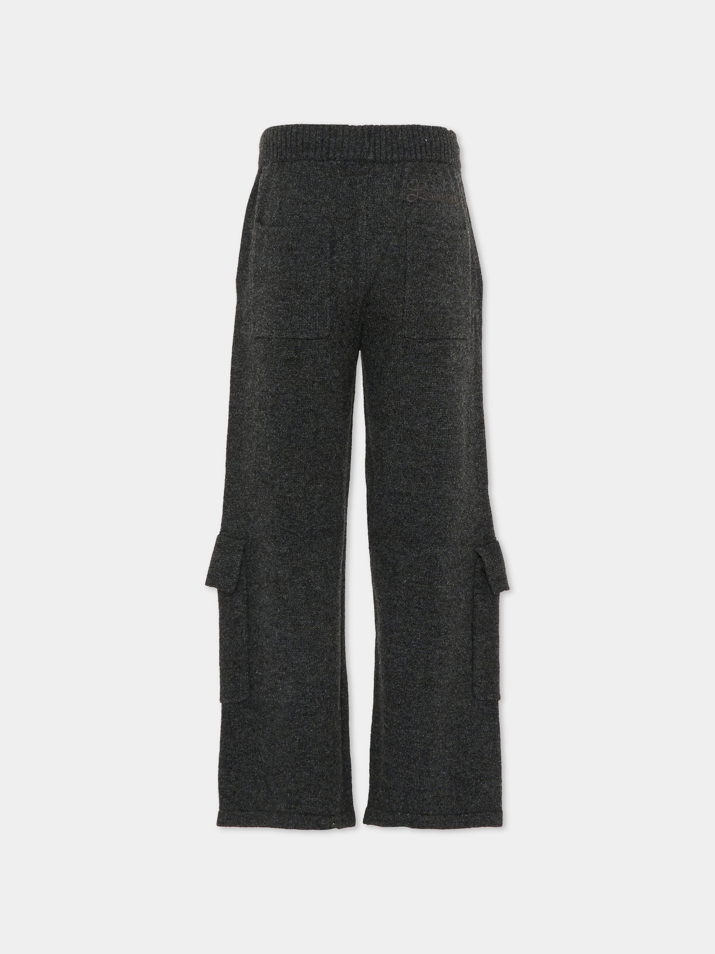 Pantaloni grigi per bambini con logo,Laneus,F5LKJUKT107 106