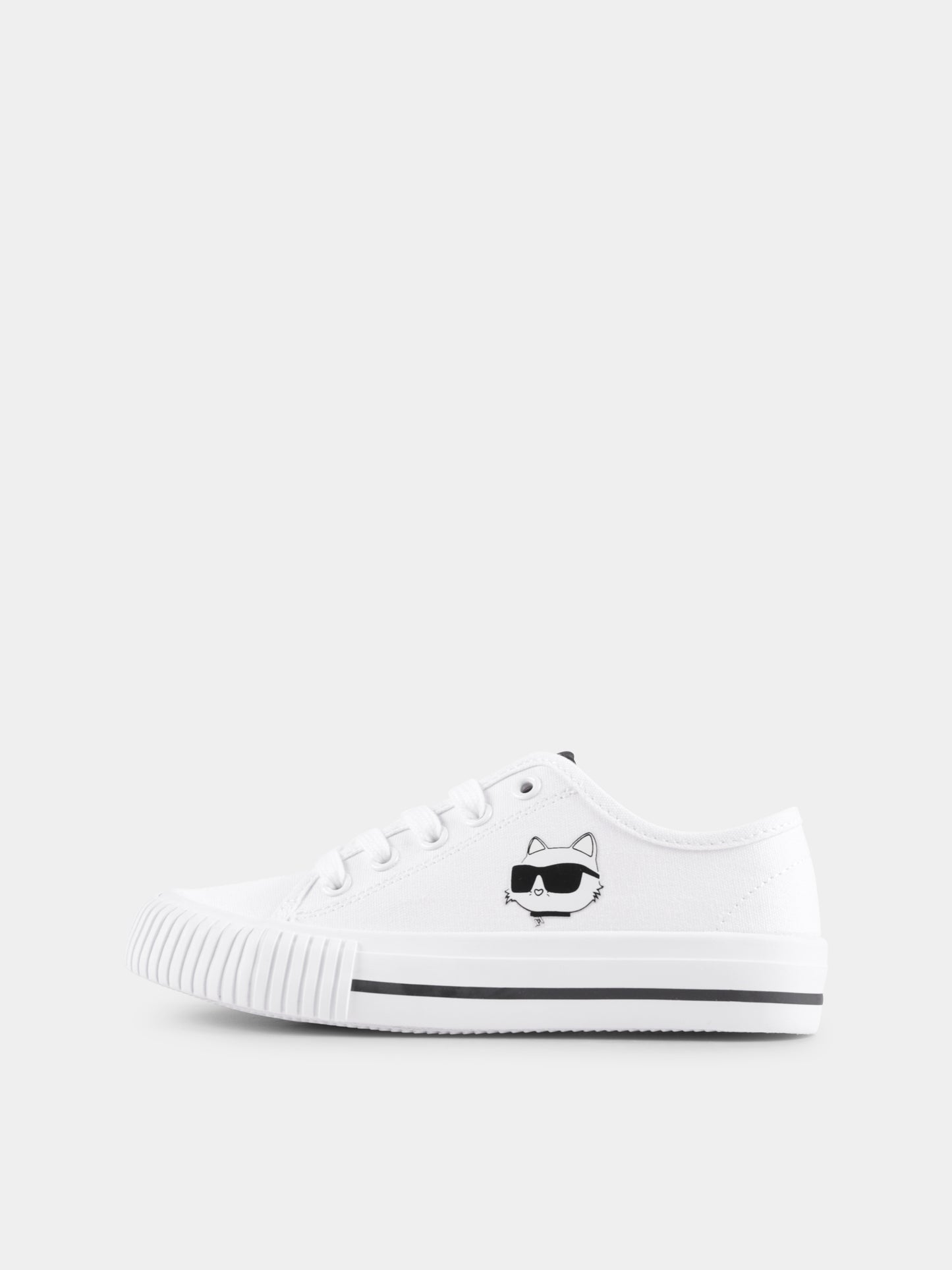 White sneakers for kids with Karl Lagerfeld