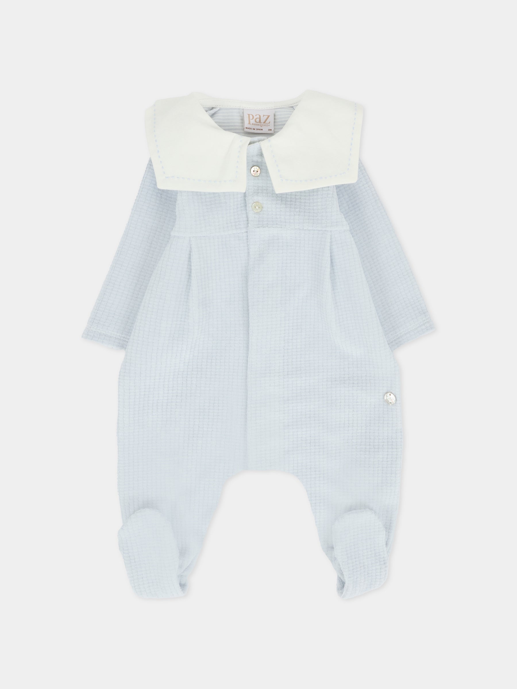Tutina celeste per neonato con logo,Paz Rodríguez,005 193155 86 T20240