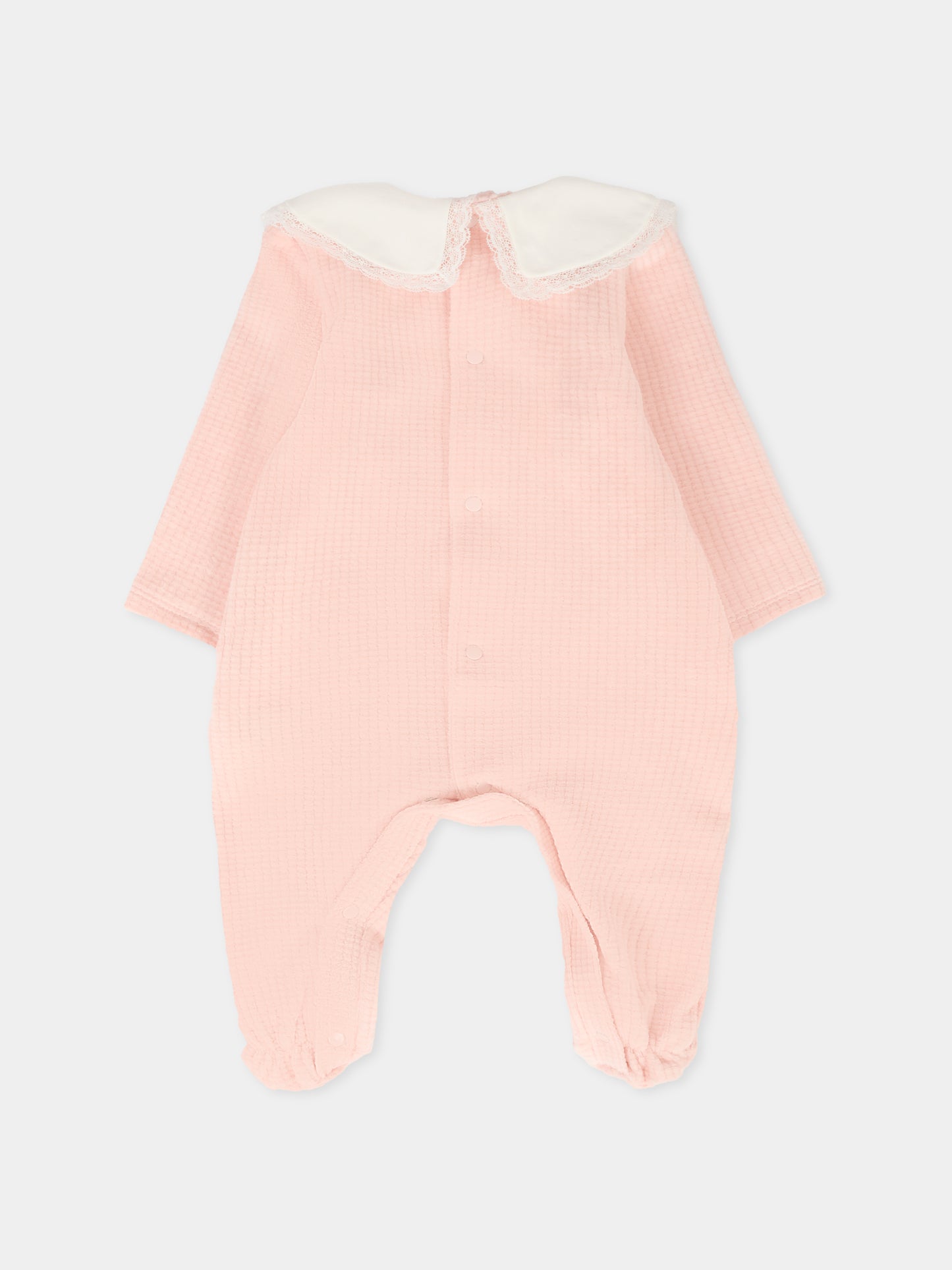 Tutina rosa per neonata con logo,Paz Rodríguez,005 193153 32 T2040