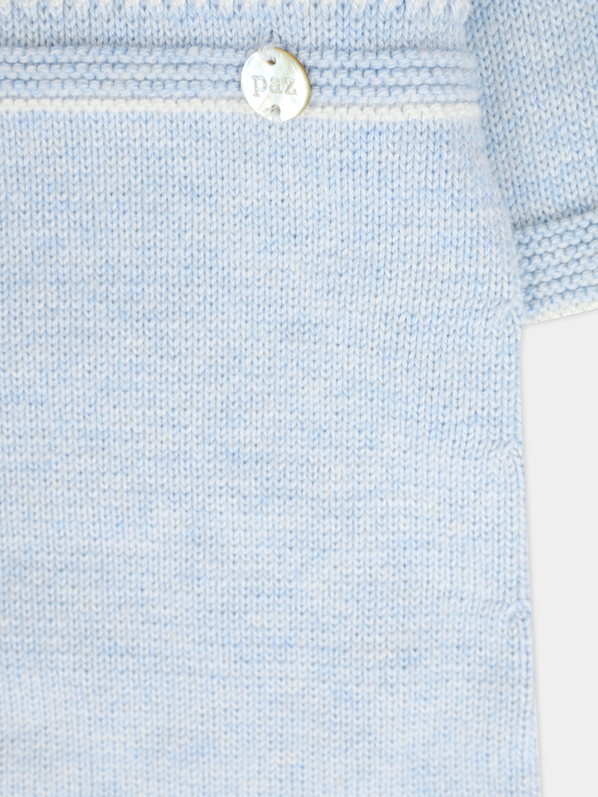 Set tutina celeste per neonato con logo,Paz Rodríguez,105 122789 8060 H94