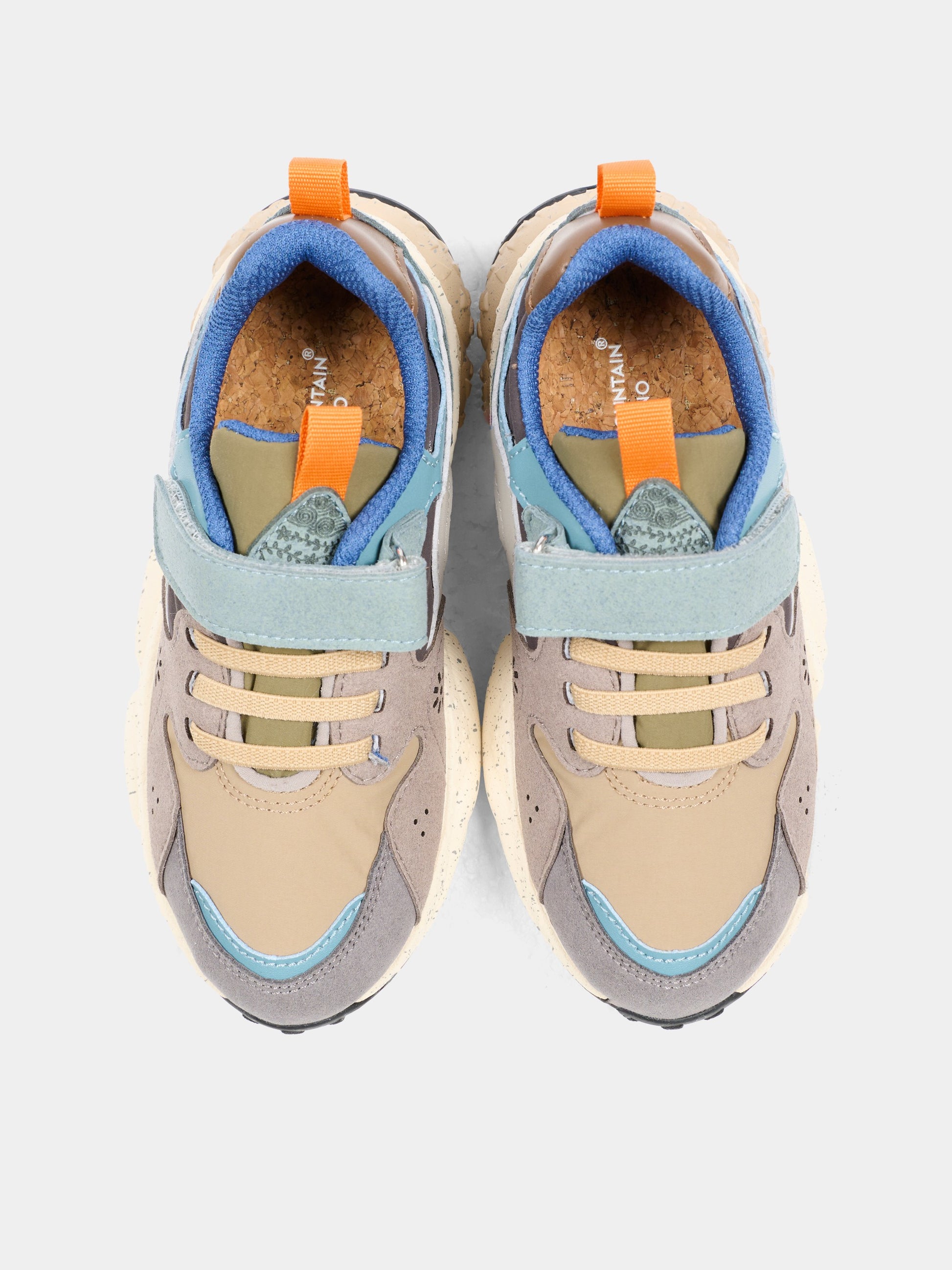 Sneakers Yamano multicolor per bambino con dettaglio grigio,Flower Mountain,0012016907 21 3B64