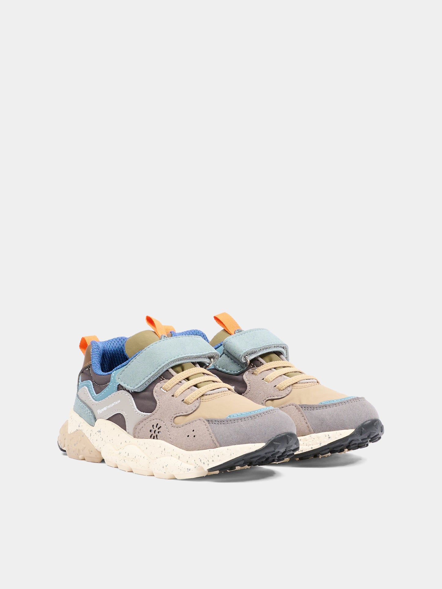 Sneakers Yamano multicolor per bambino con dettaglio grigio,Flower Mountain,0012016907 21 3B64