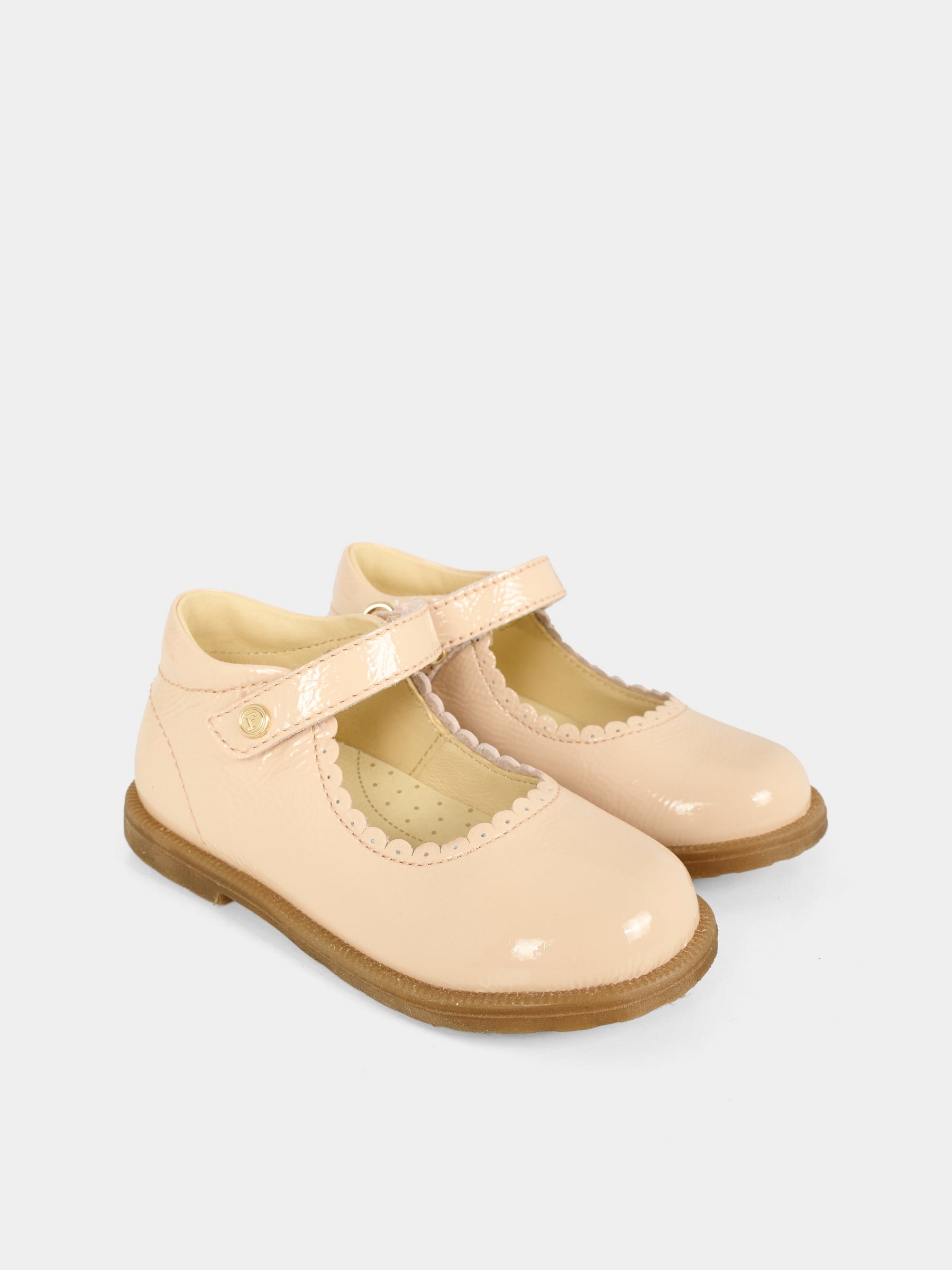 Ballerine rosa per bambina con logo,Falcotto,0012019578 02 0M12