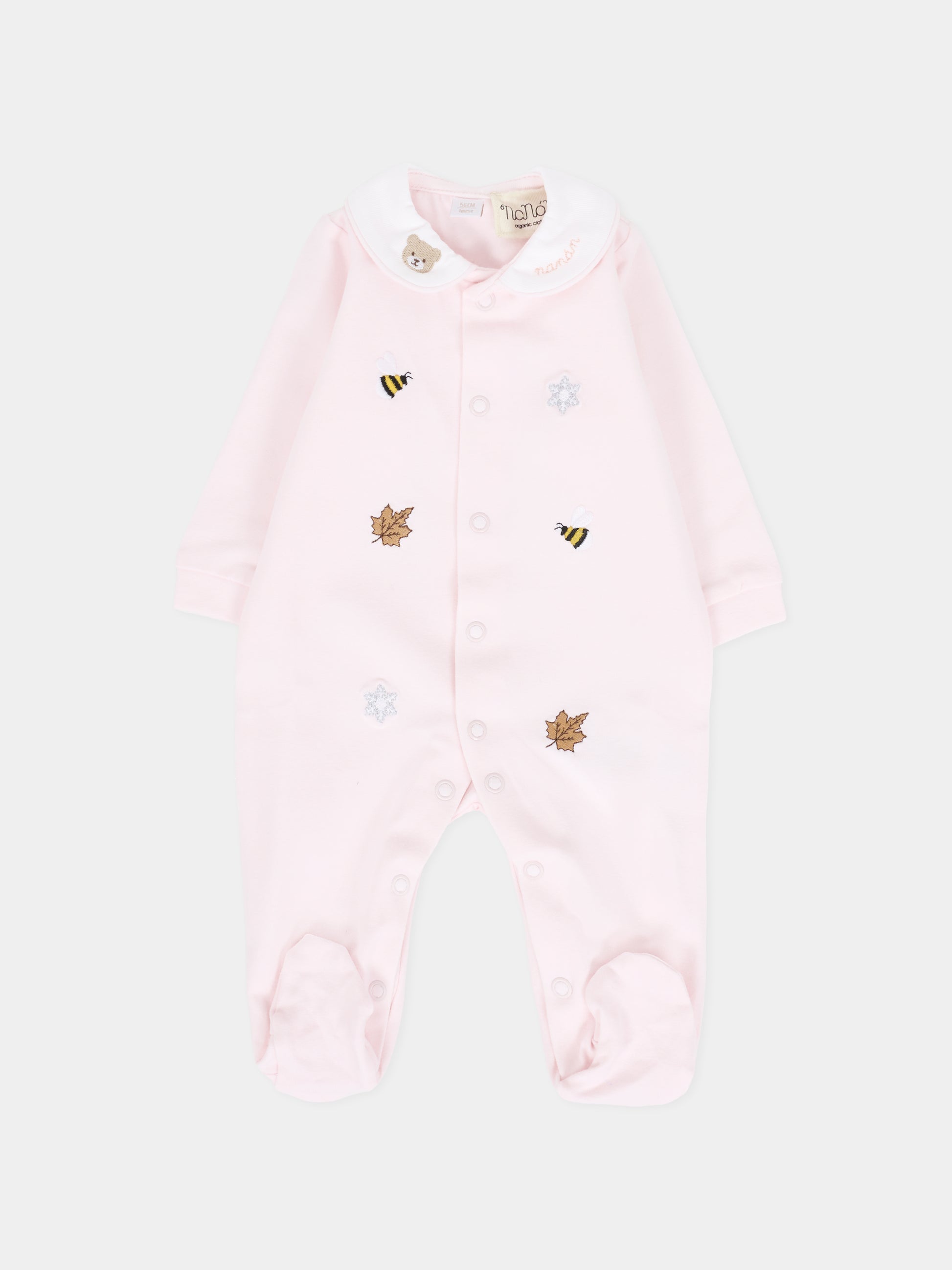 Tutina rosa per neonata con api,Nanán,I25002R