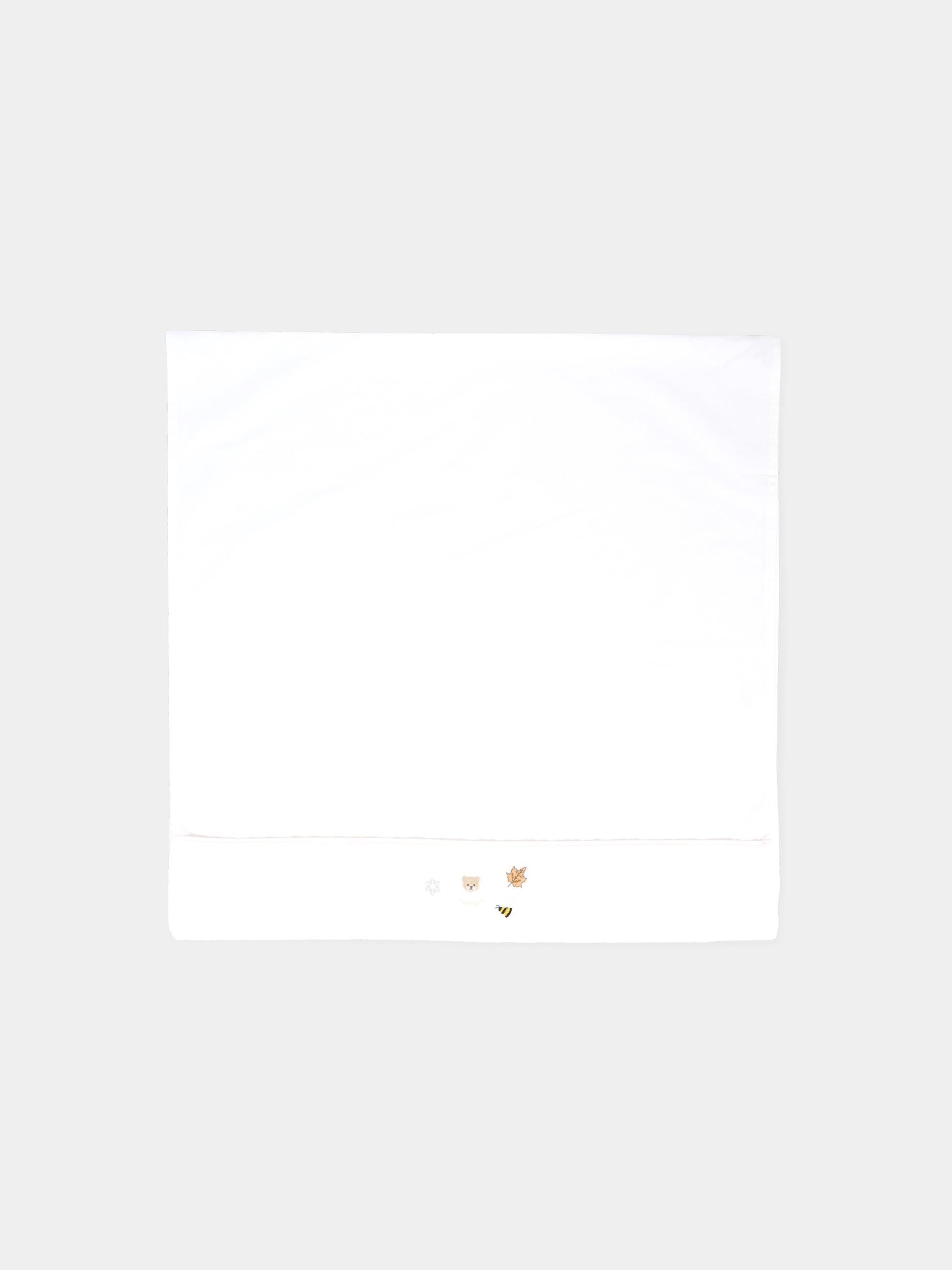 Set lenzuola bianco per neonata con ape e logo,Nanán,I25007R