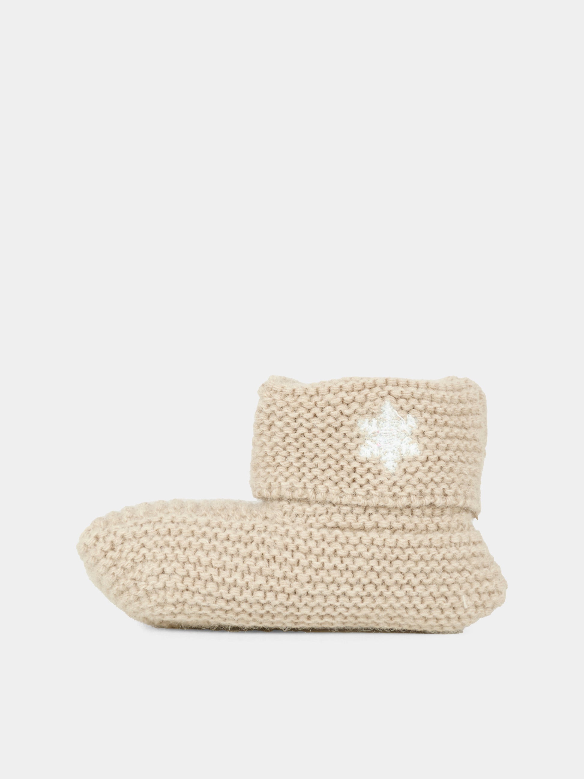 Babbucce beige per neonati con ape,Nanán,I25013BE