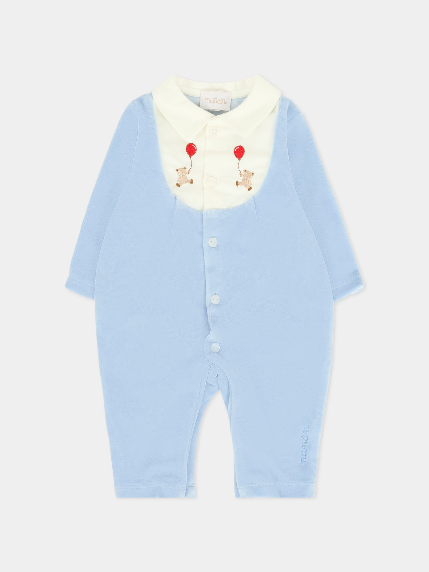 Tutina azzurra per neonato con orsetti,Nanán,I25130A