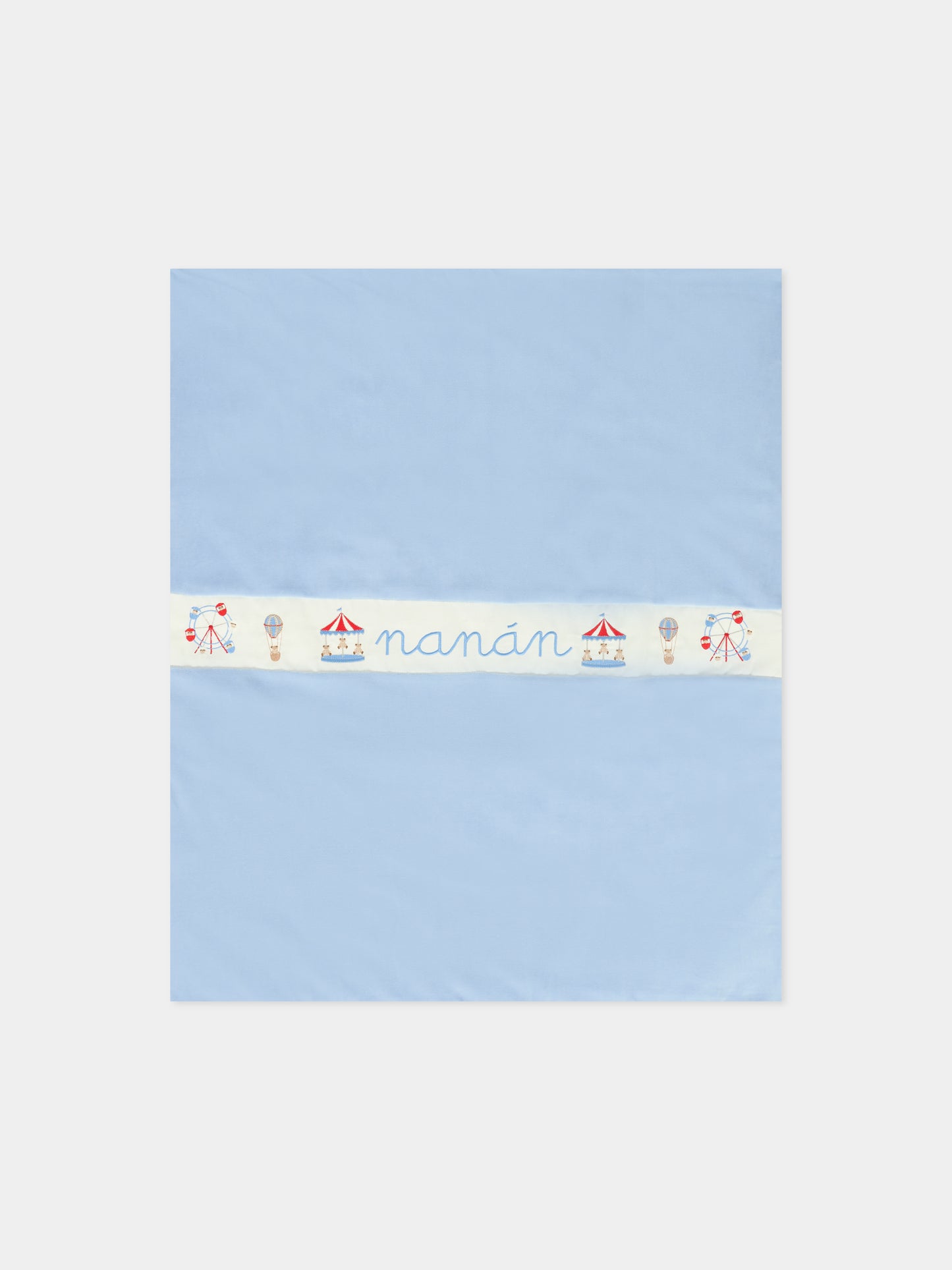 Coperta celeste per neonato con giostre,Nanán,I25133A