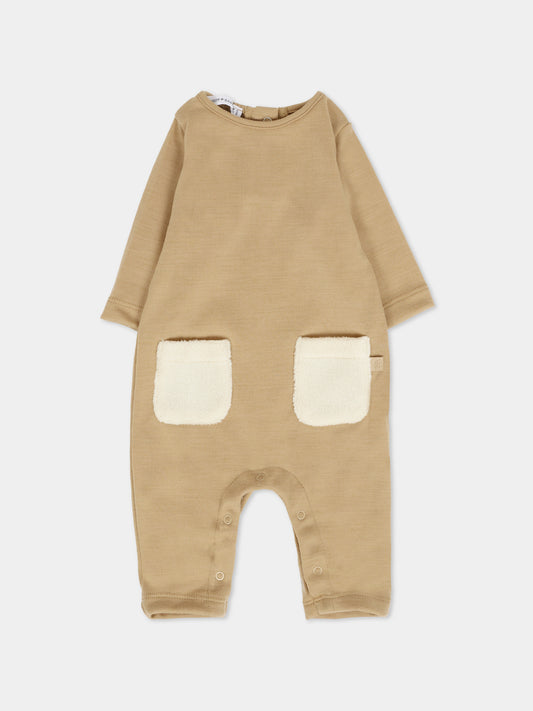 Tutina beige per neonati,Bamboom,1042 MOCHA SAND