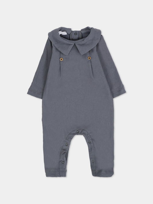 Tutina blu per neonati con bottoni,Bamboom,1044 MIDNIGHT BLUE