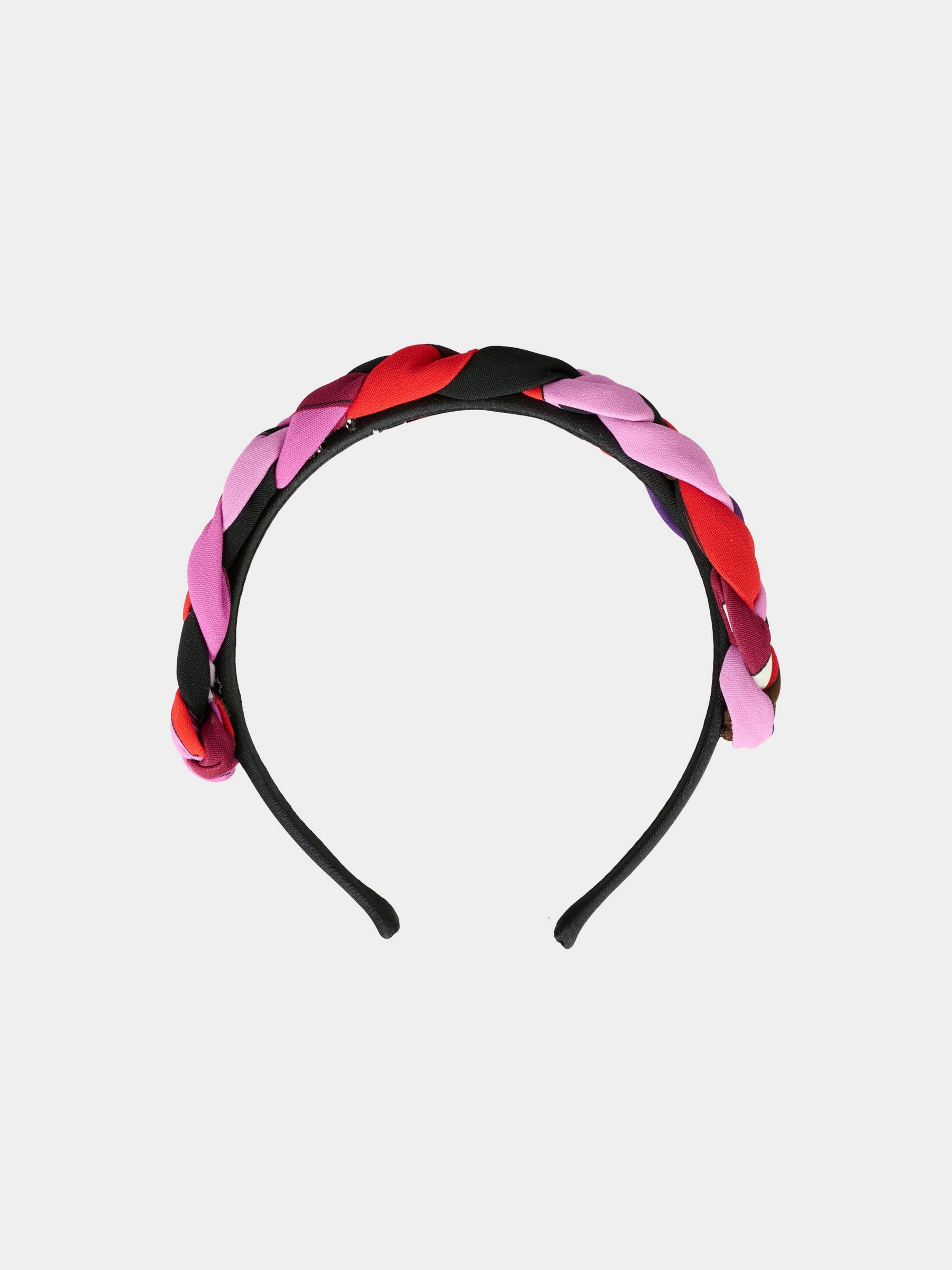 Cerchietto multicolor per bambina con stampa marmo,Emilio Pucci Junior,PX0A64 K0227 513RO