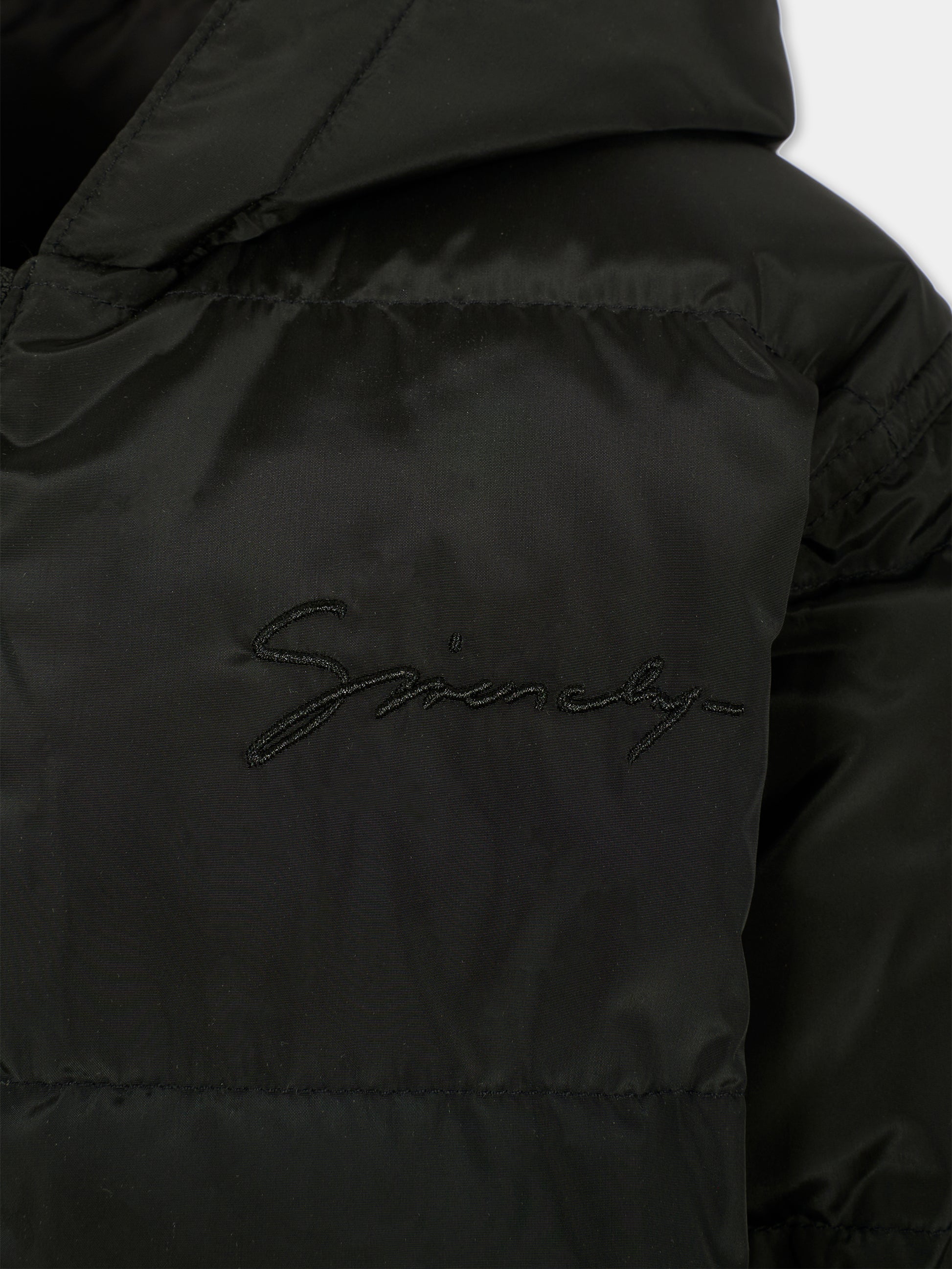 Piumino reversibile nero per bambini con motivo 4G,Givenchy Kids,H30931 09B