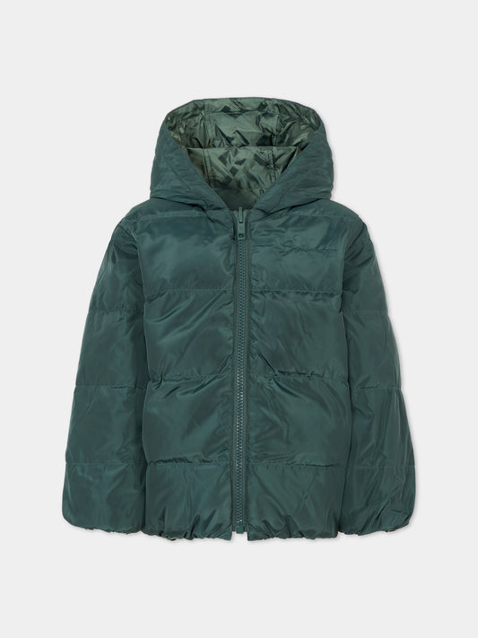 Piumino reversibile verde per bambini con motivo 4G,Givenchy Kids,H30931 672