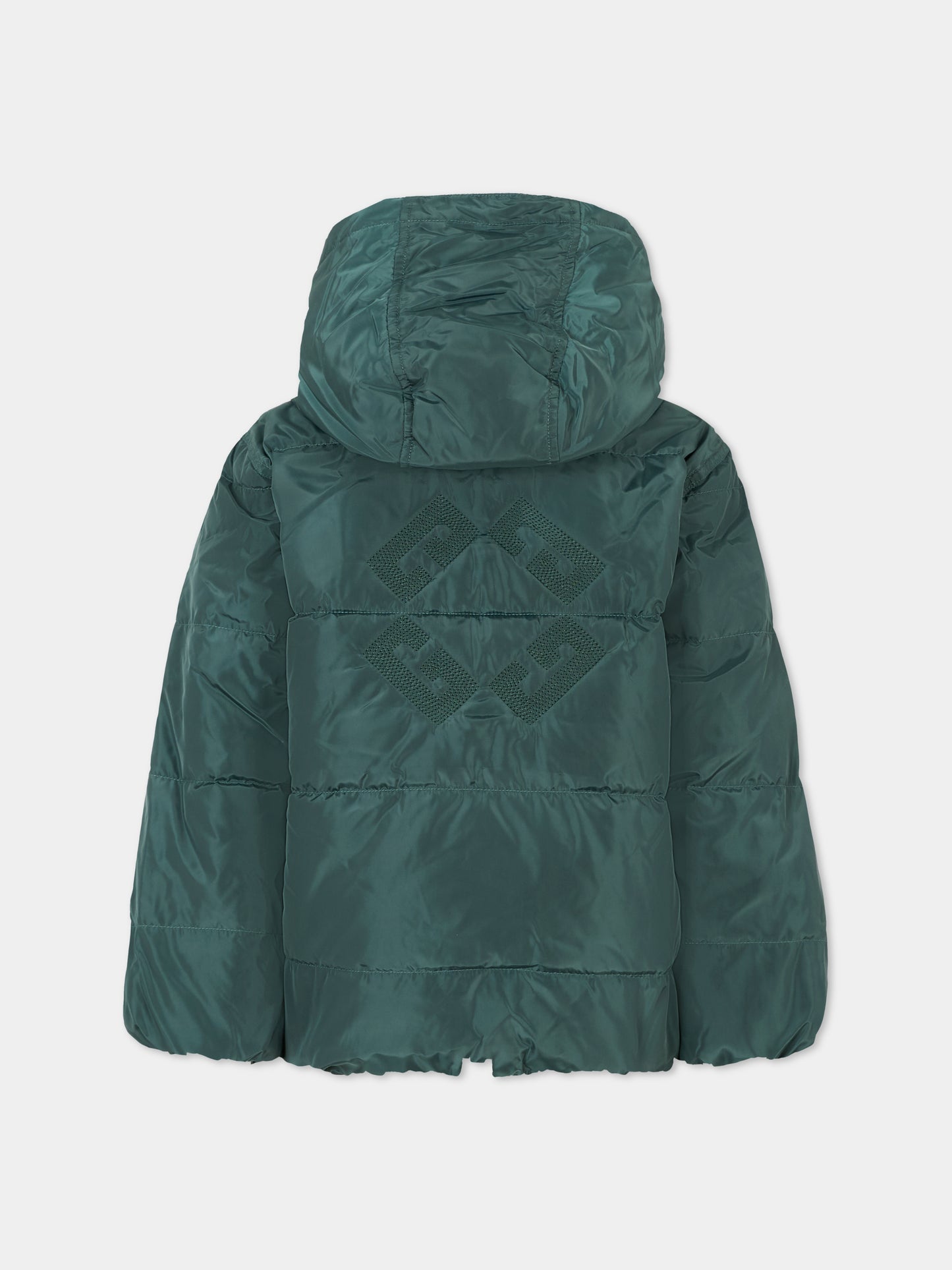 Piumino reversibile verde per bambini con motivo 4G,Givenchy Kids,H30931 672
