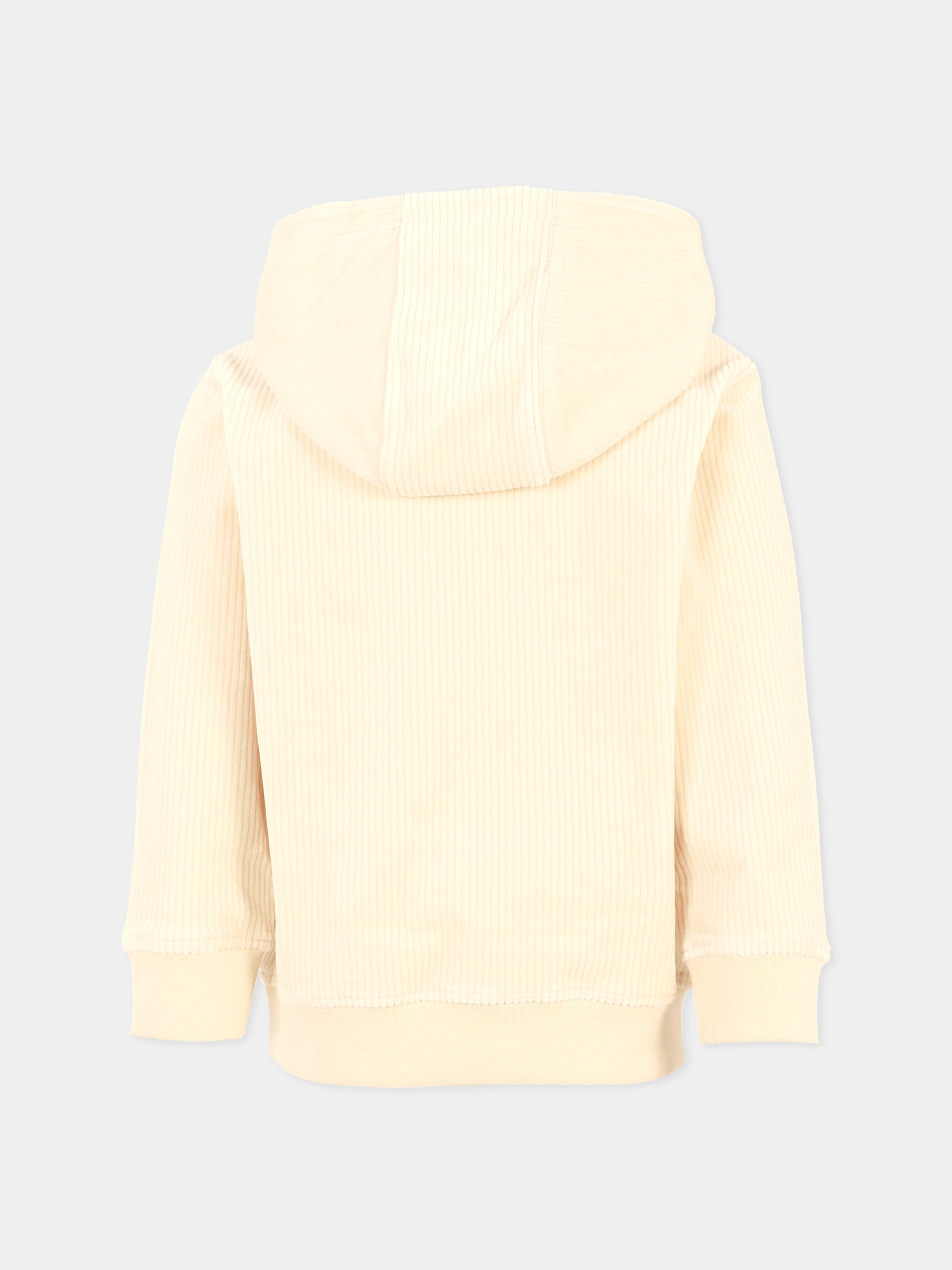 Felpa avorio per bambina con logo,Givenchy Kids,H30940 184