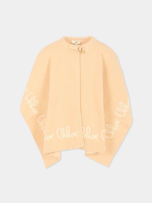 Cappa rosa per bambina con logo,Chloé Kids,C20667 257