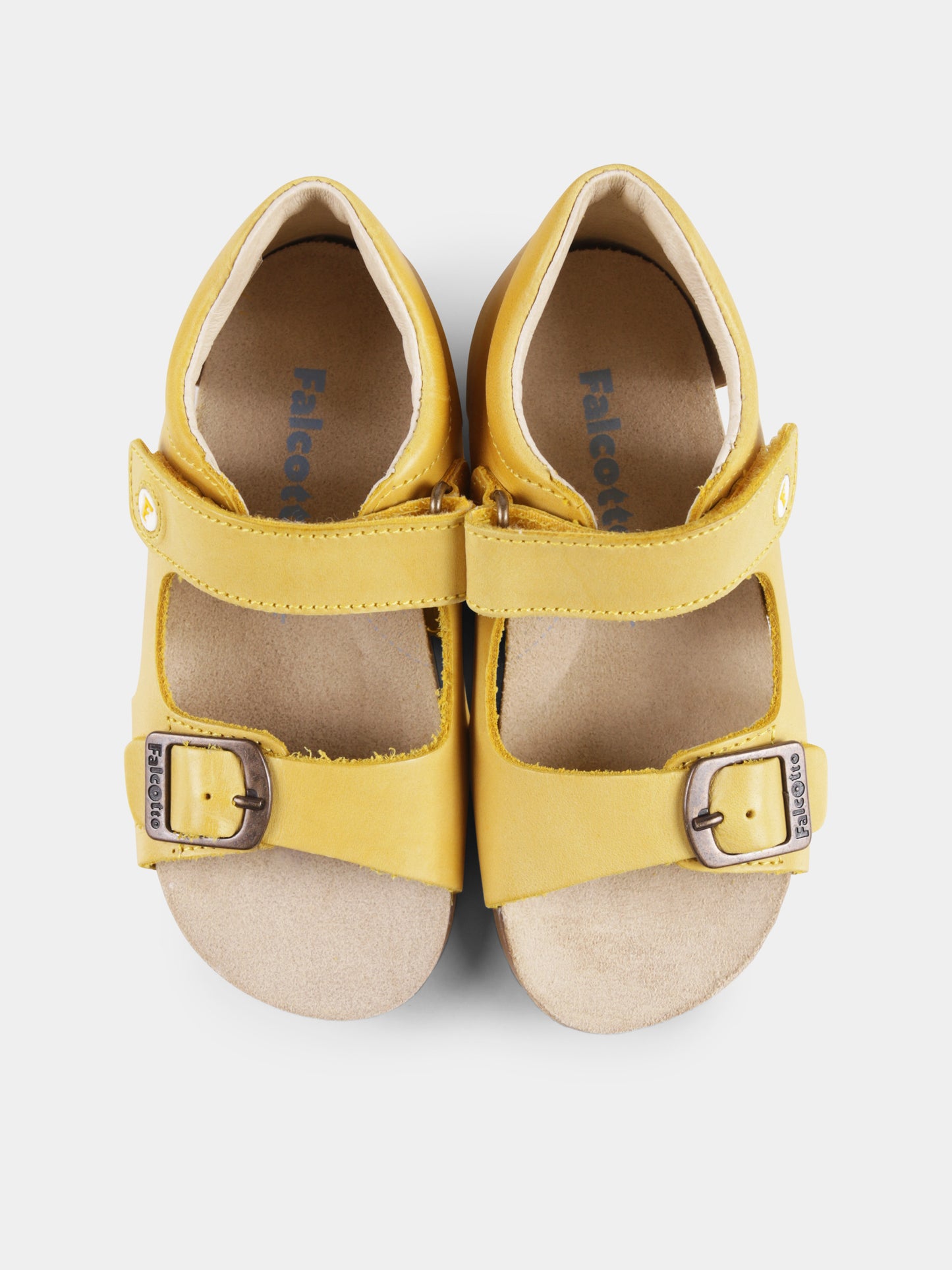 Sandali Bea gialli per neonato e bambino,Falcotto,001 1500737 01 0G04 BEA