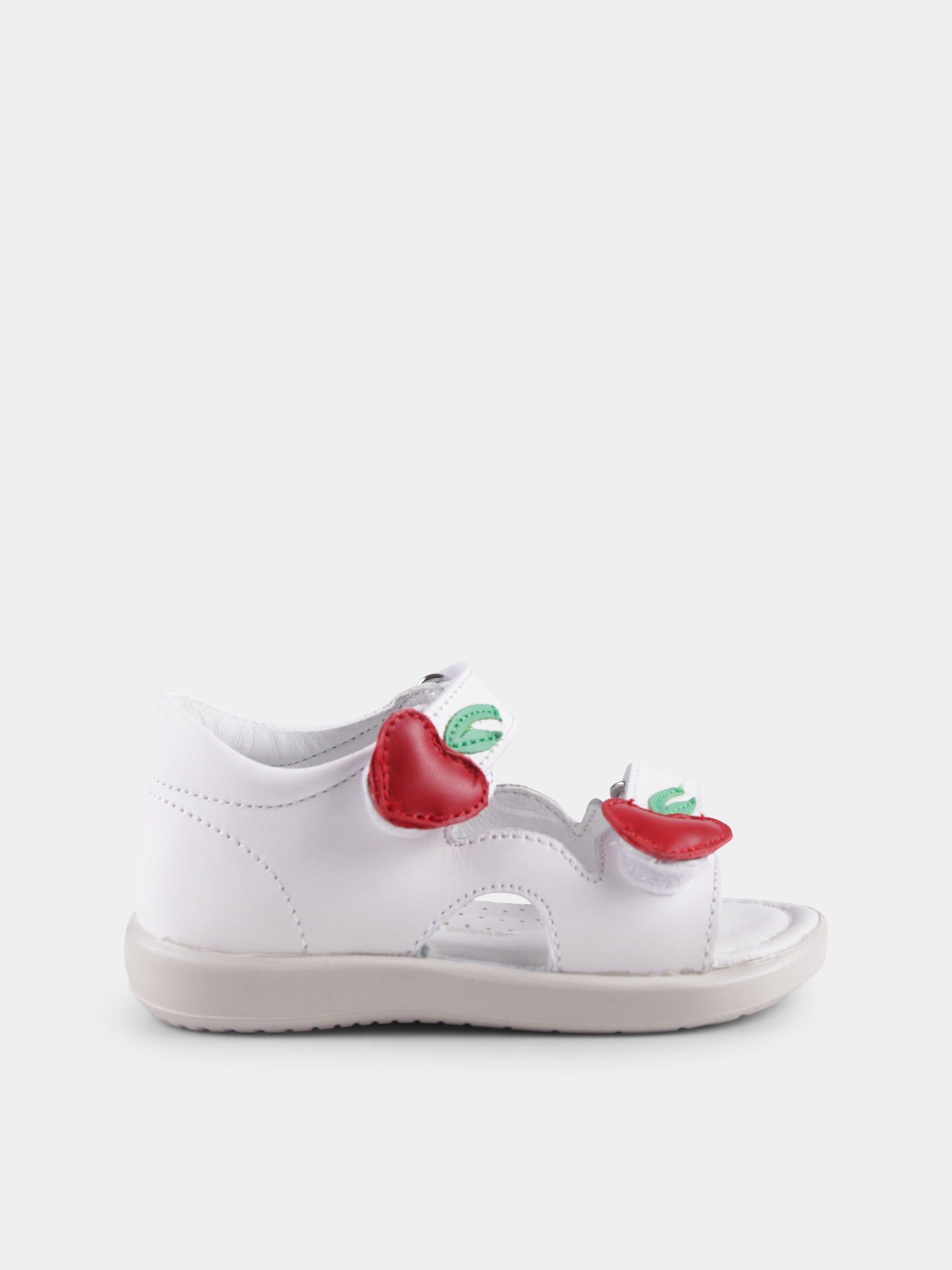 Sandali Mariss bianchi per neonata e bambina con fragole,Falcotto,001 1501094 01 0N01 MARISS