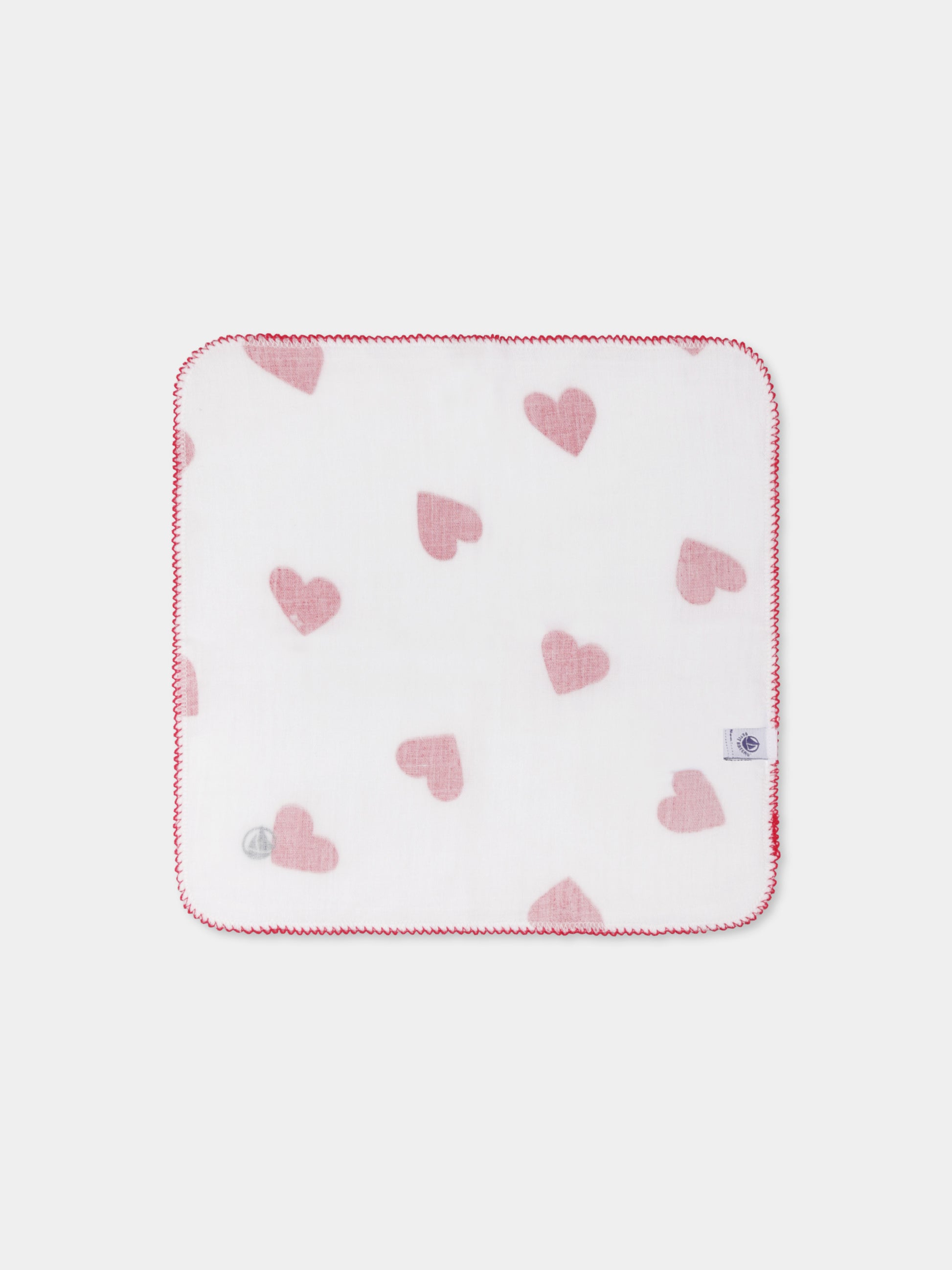 Set mussole multicolor per neonati con cuori e righe,Petit Bateau,A0ASJ 00