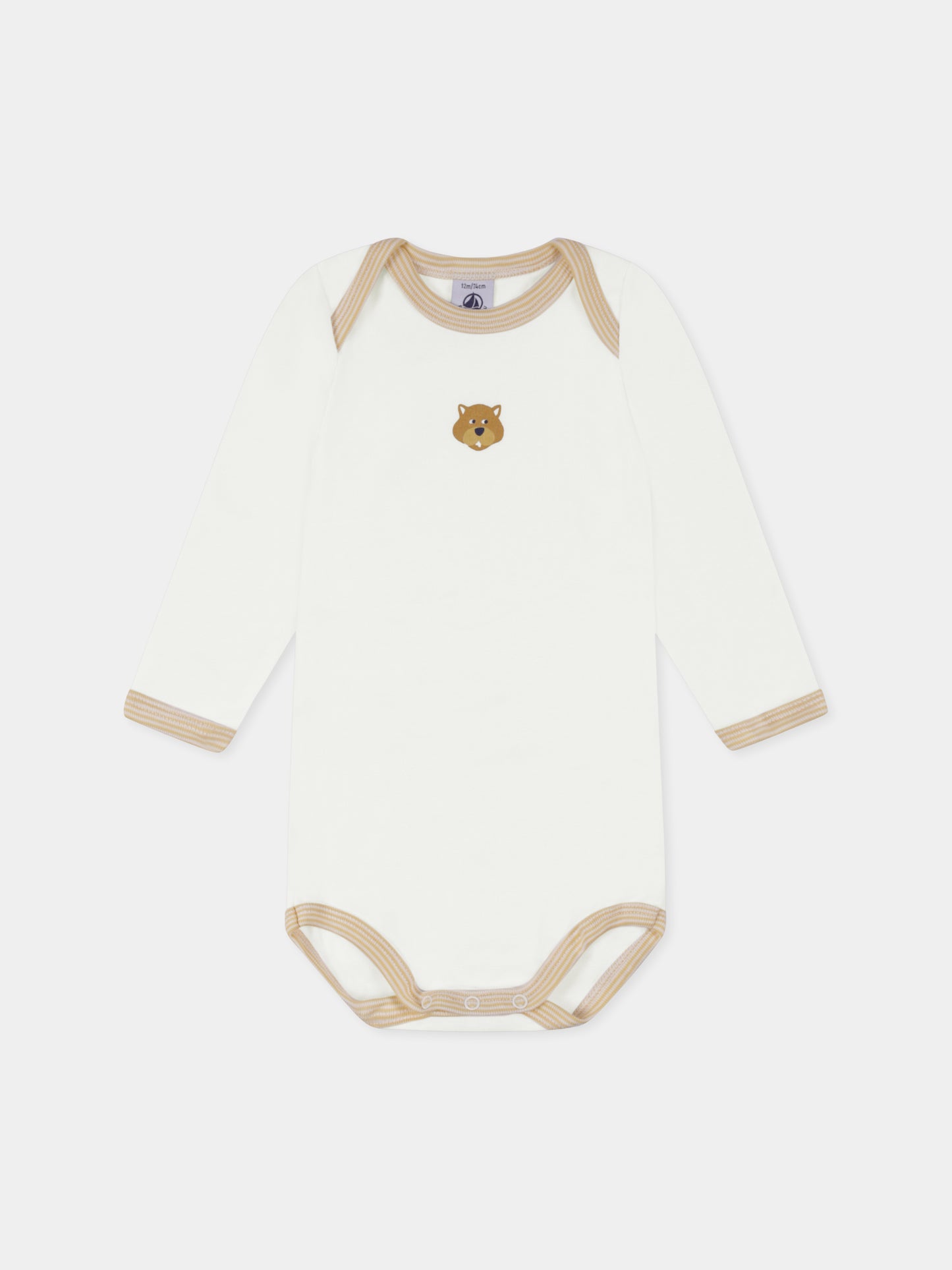 Set body bianco per neonati con animali,Petit Bateau,A0BG0 00