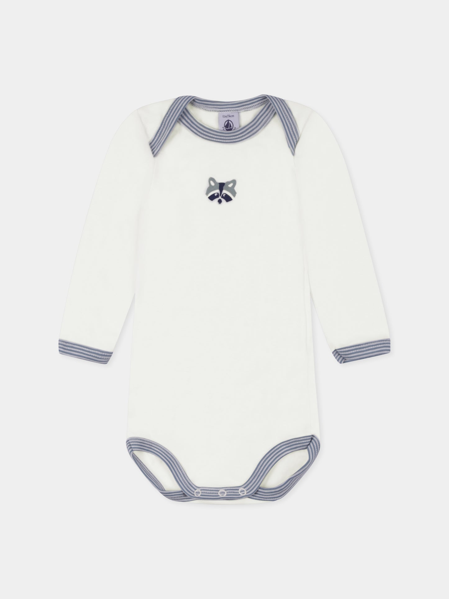 Set body bianco per neonati con animali,Petit Bateau,A0BG0 00