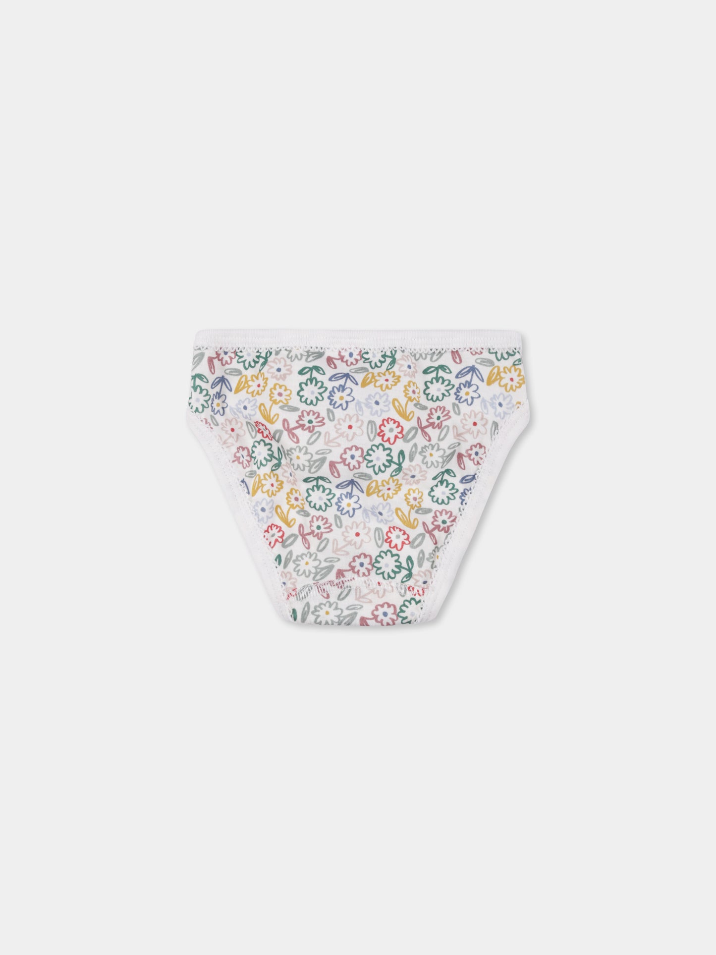 Set slip multicolor per bambina con stampa floreale,Petit Bateau,A0BGG 00