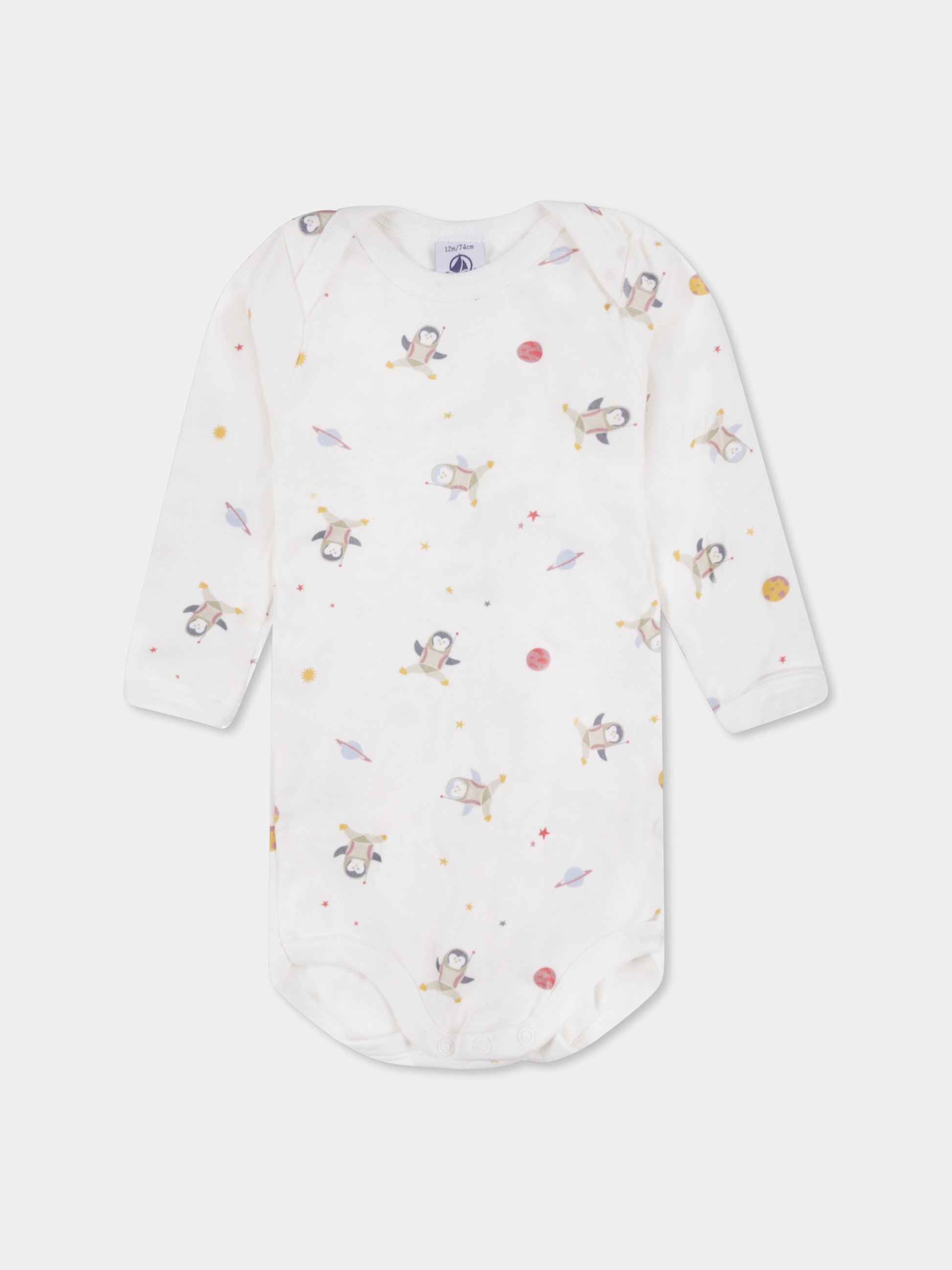 Set body multicolor per neonati con stampa spazio,Petit Bateau,A0BGU 00