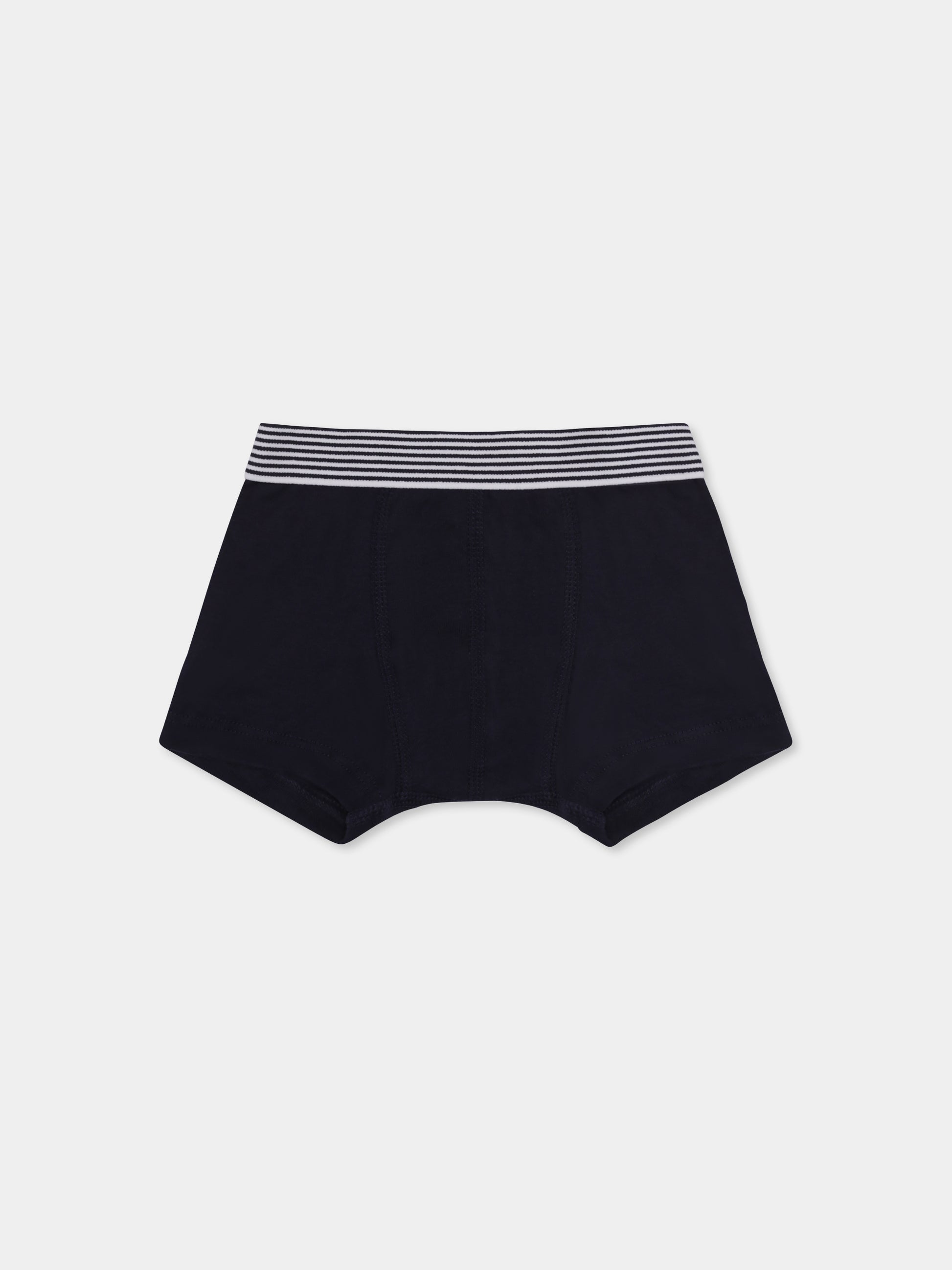 Set boxer multicolor per bambino con pecore e righe,Petit Bateau,A0BH4 00