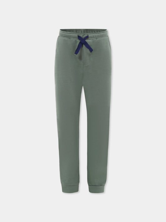 Pantaloni verdi per bambino con logo,Petit Bateau,A0BJS 02