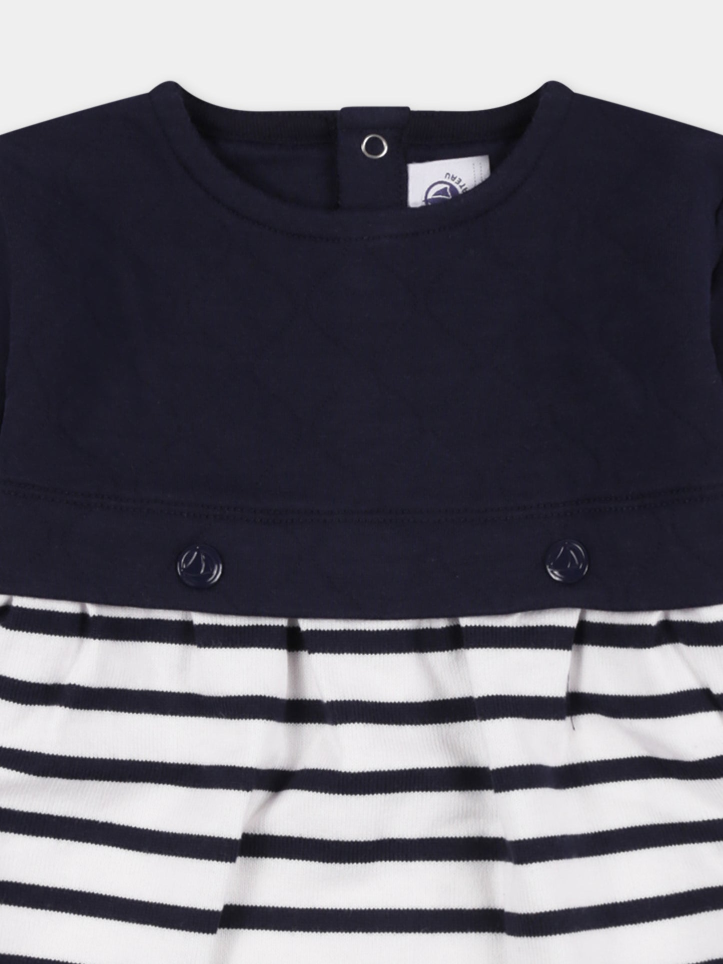 Vestito blu per neonata,Petit Bateau,A0BKP 01